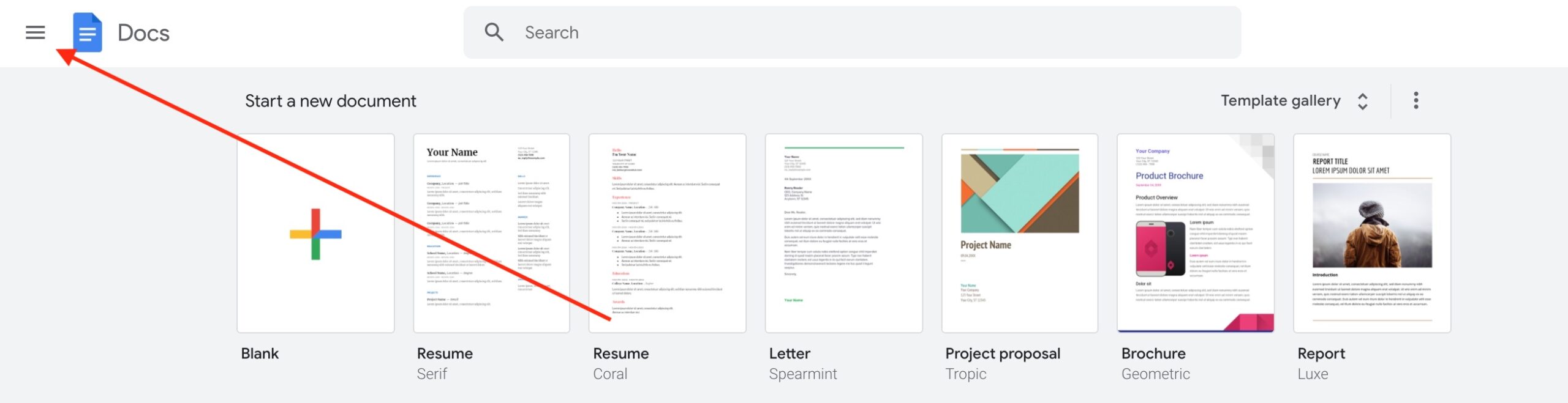 Google Docs nastroje