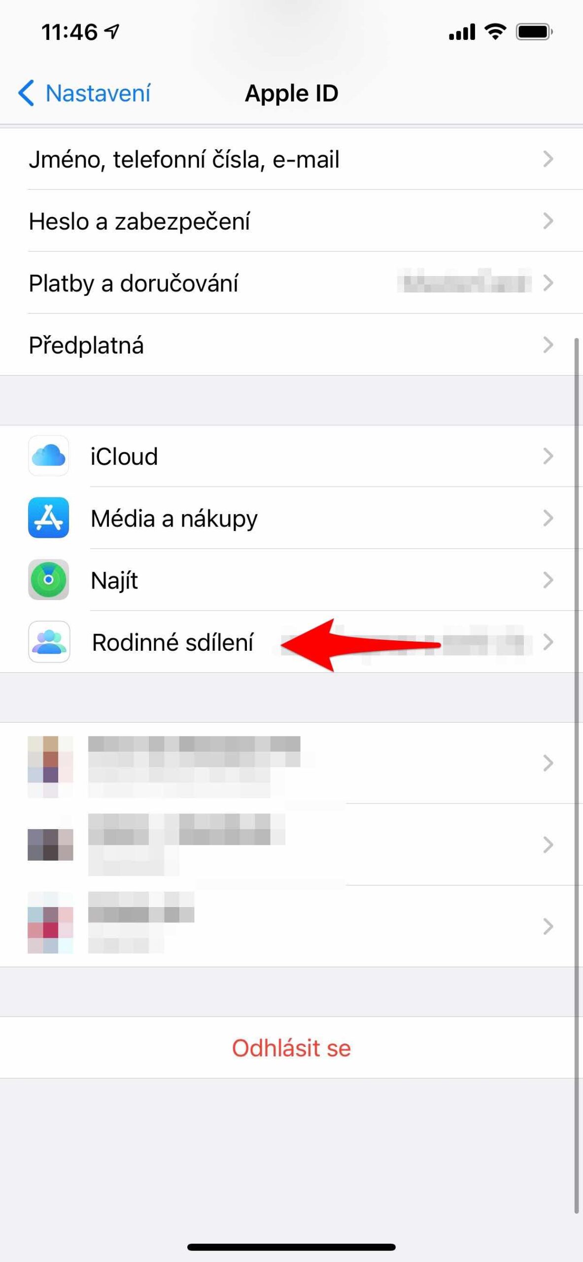 1 Jak zapnout sdílení nákupů 3