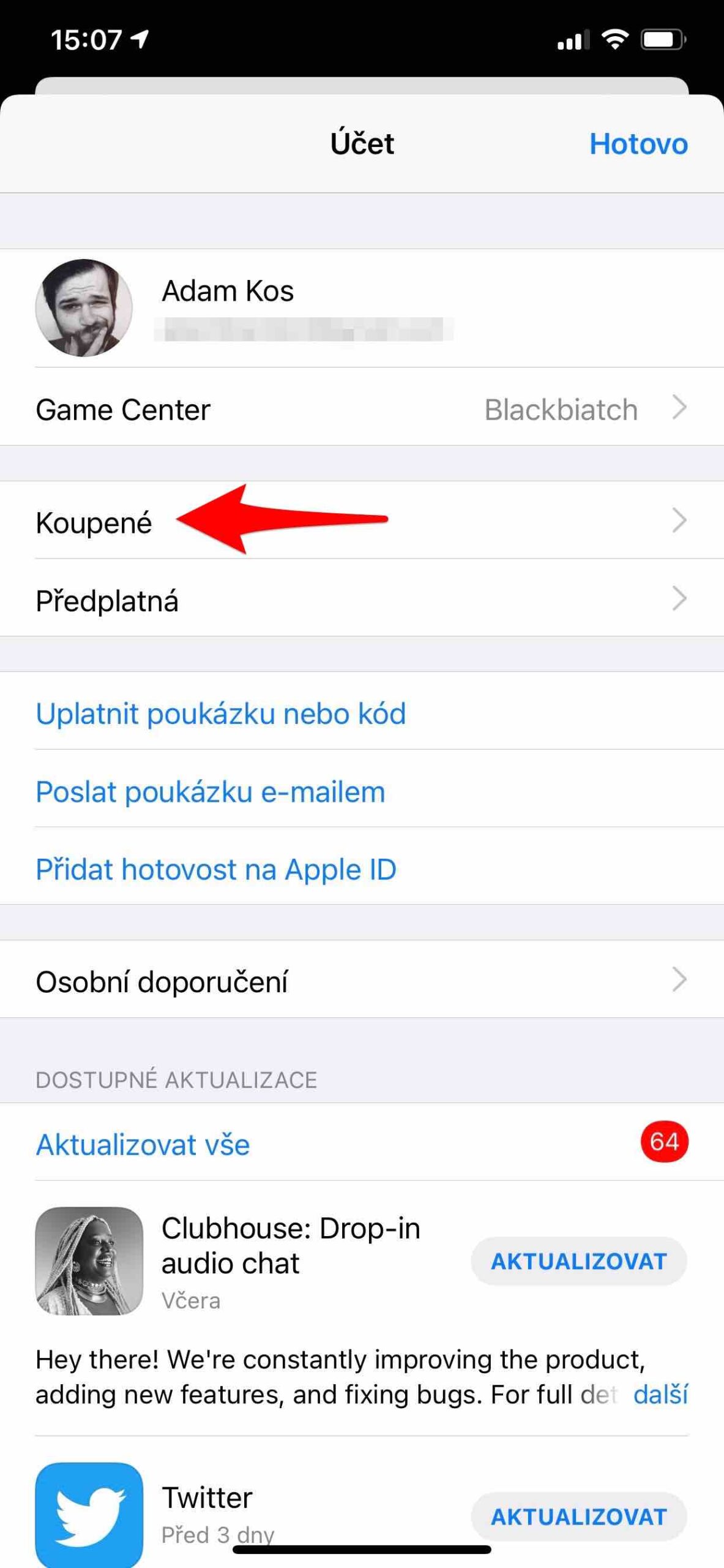 iOS sdílení 3