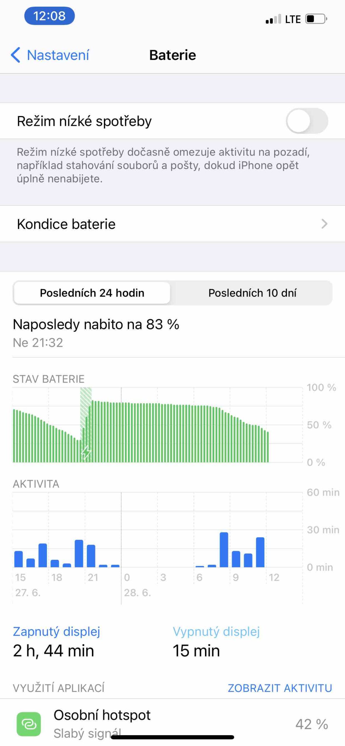 využití baterie 3