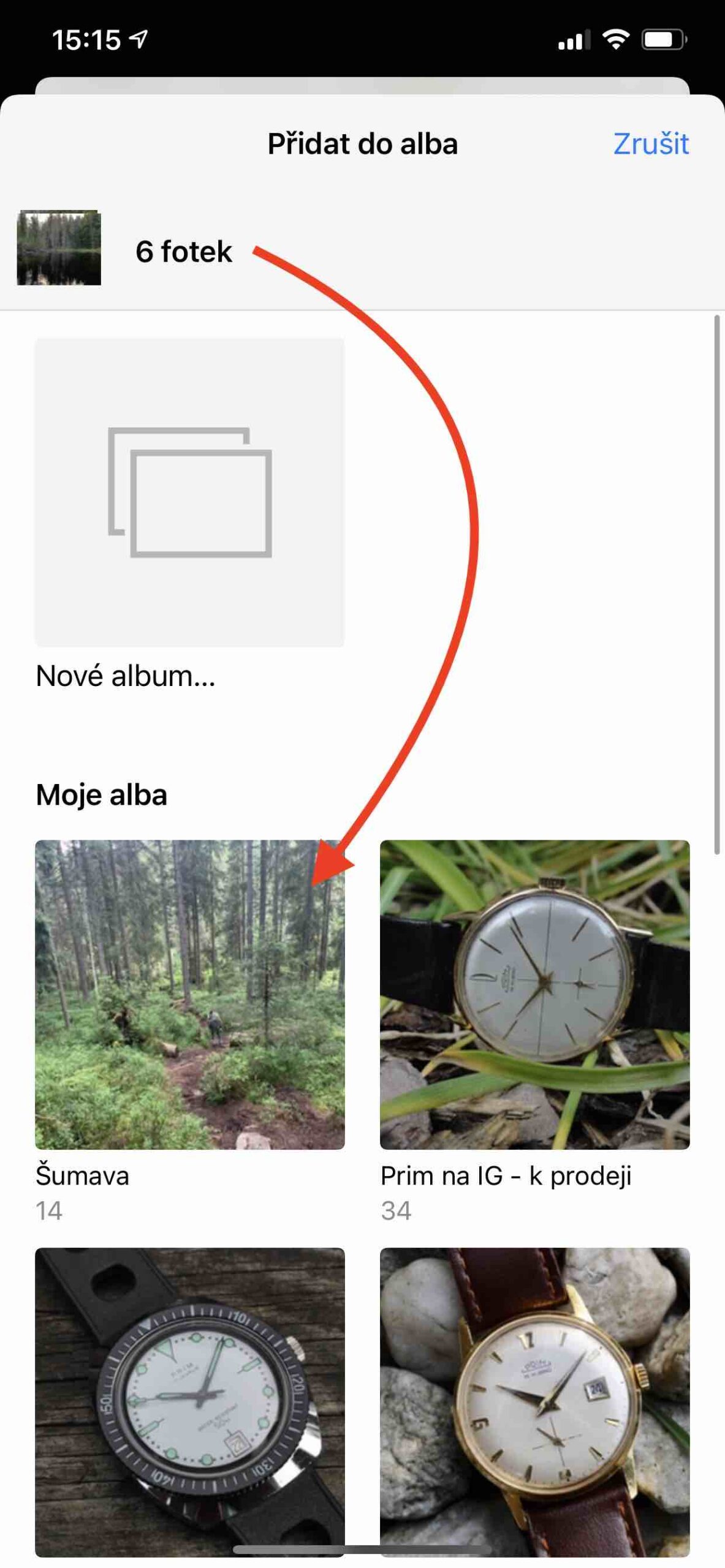 2 Přidávání fotek5