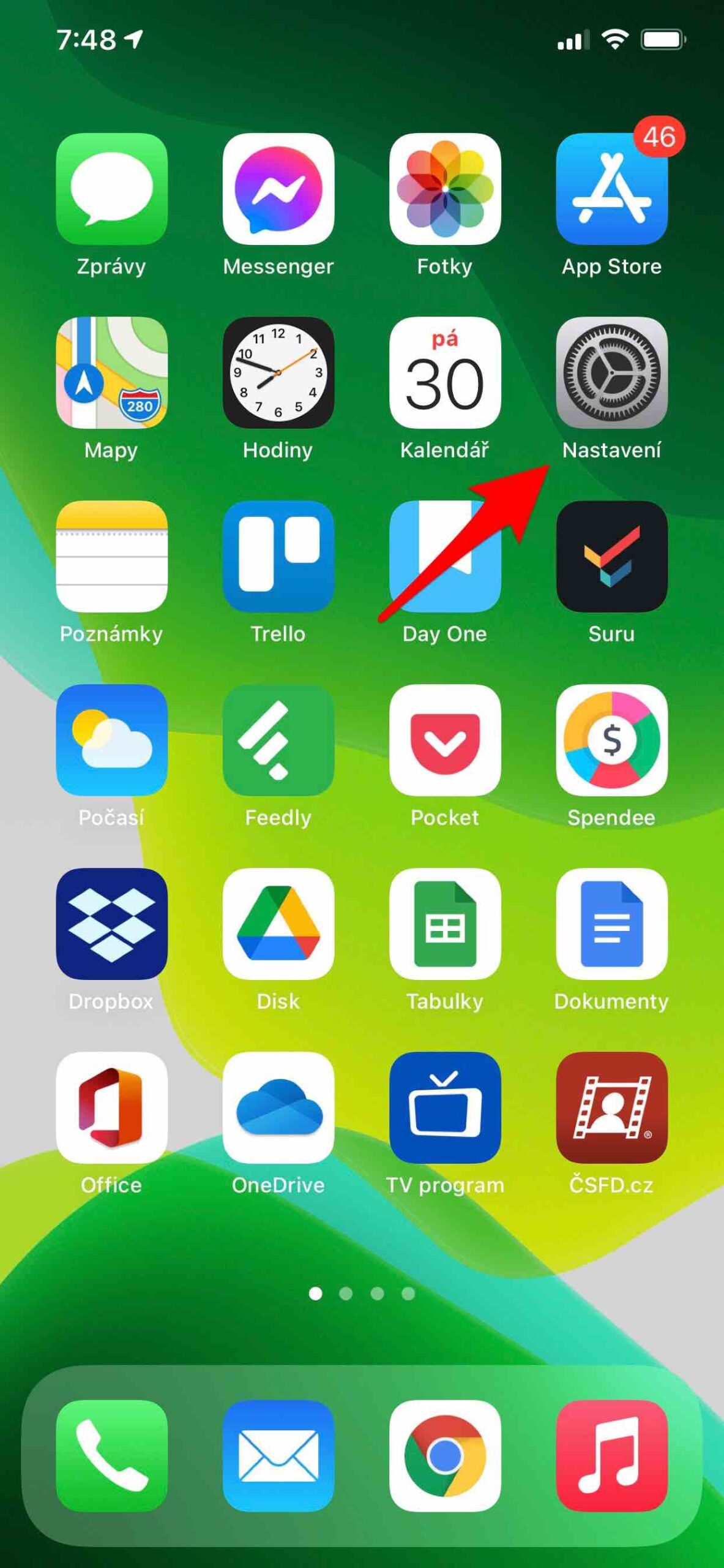 Dvoufaktor 1 Bezpečnost na iPhone