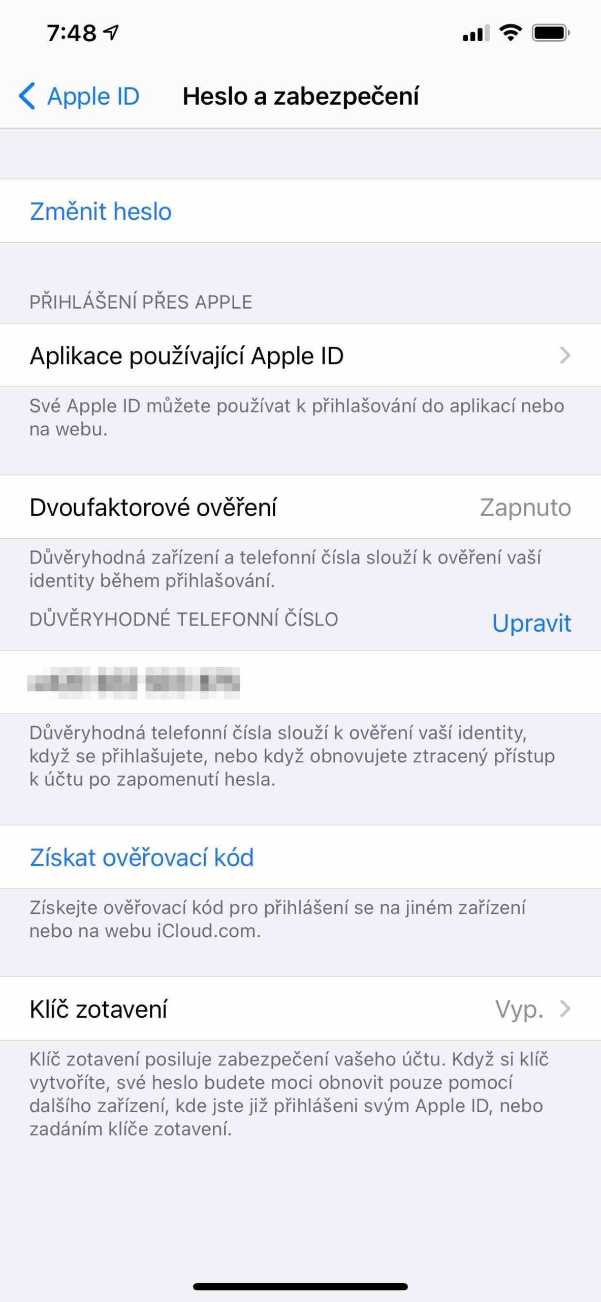 Bezpečnost na iPhone