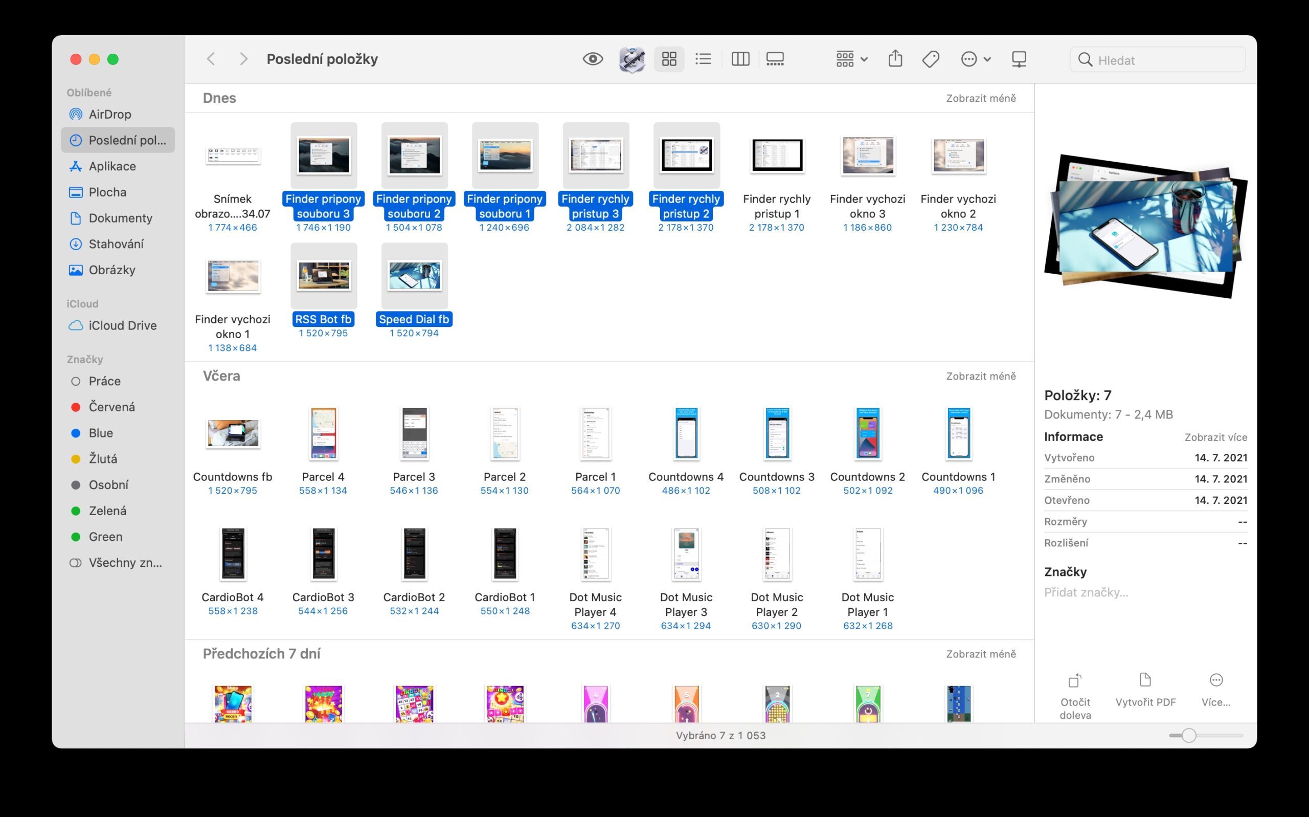 Finder hromadne prejmenovani