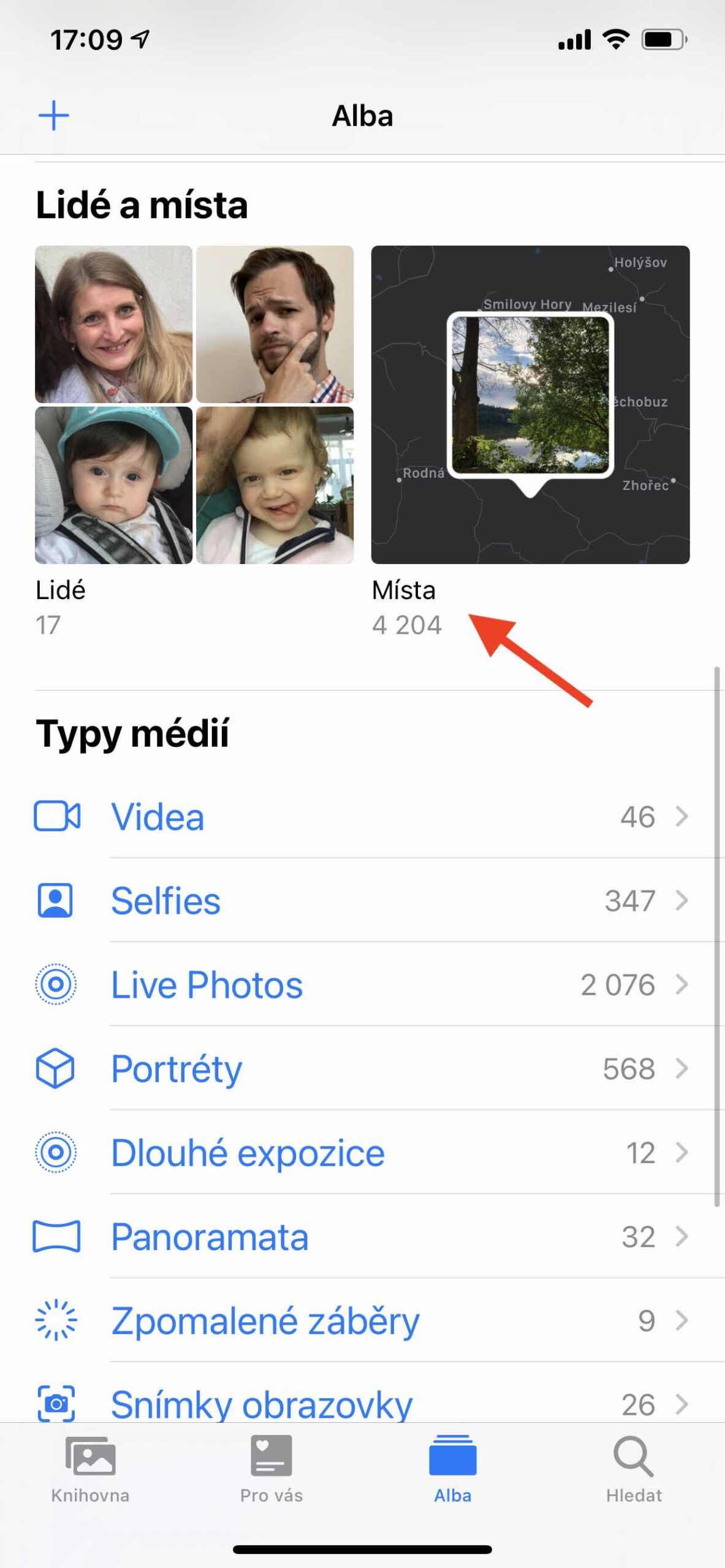 Procházení fotek podle místa 2
