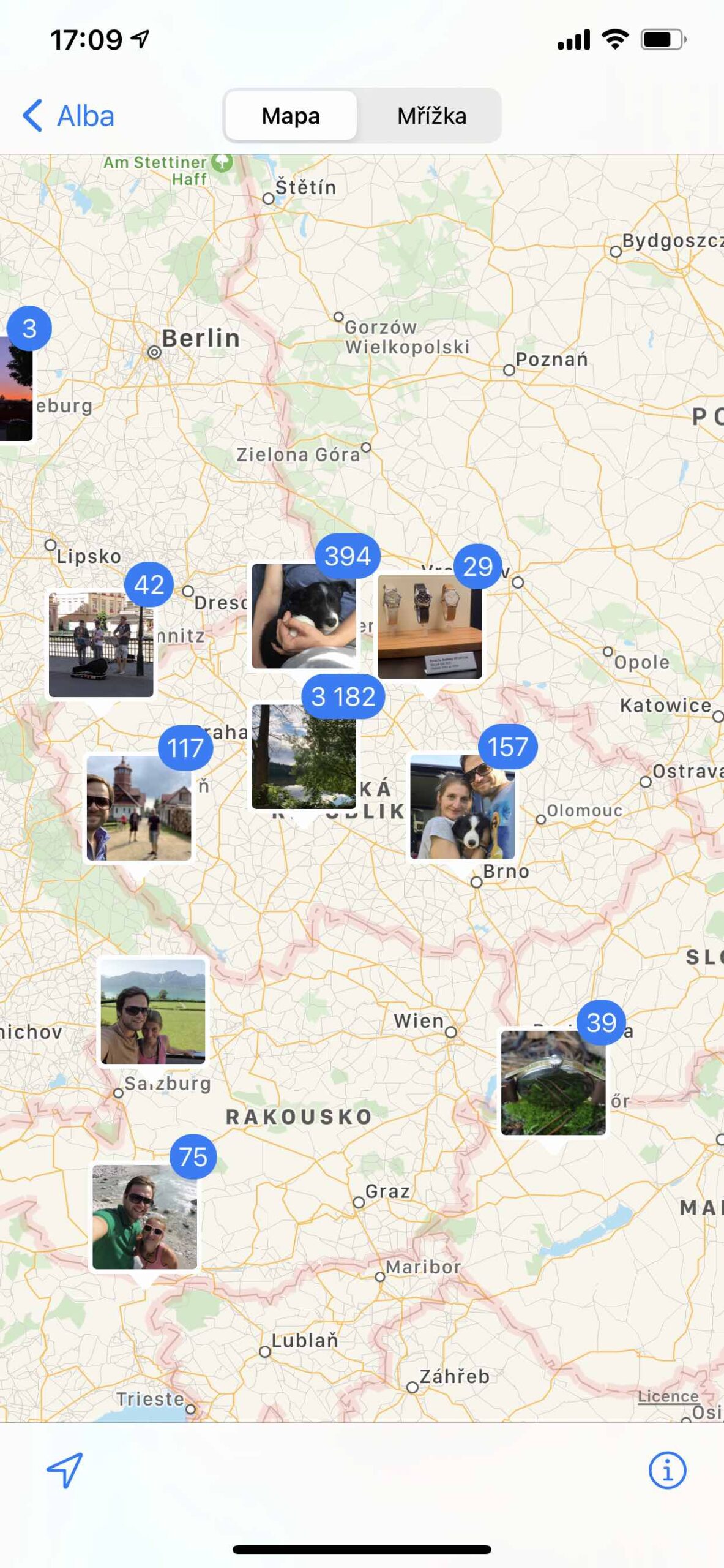 Procházení fotek podle místa 3