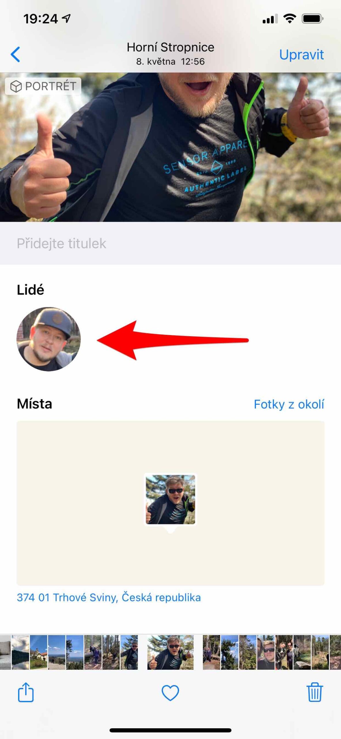 Přidání osoby 1