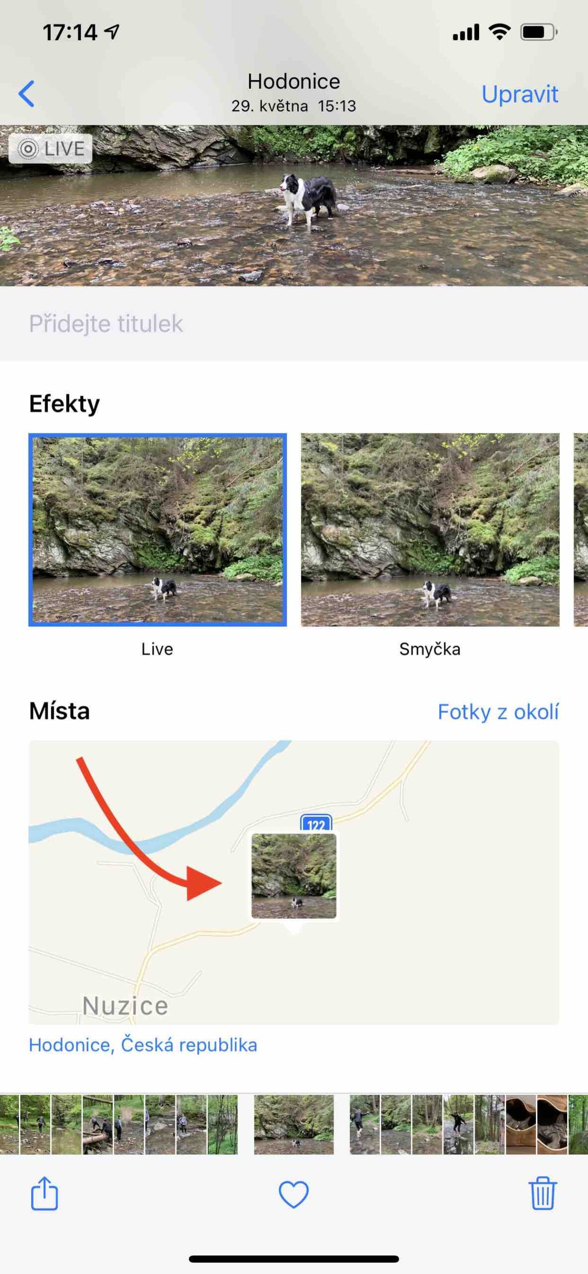 Zobrazení místa pořízení fotky 2