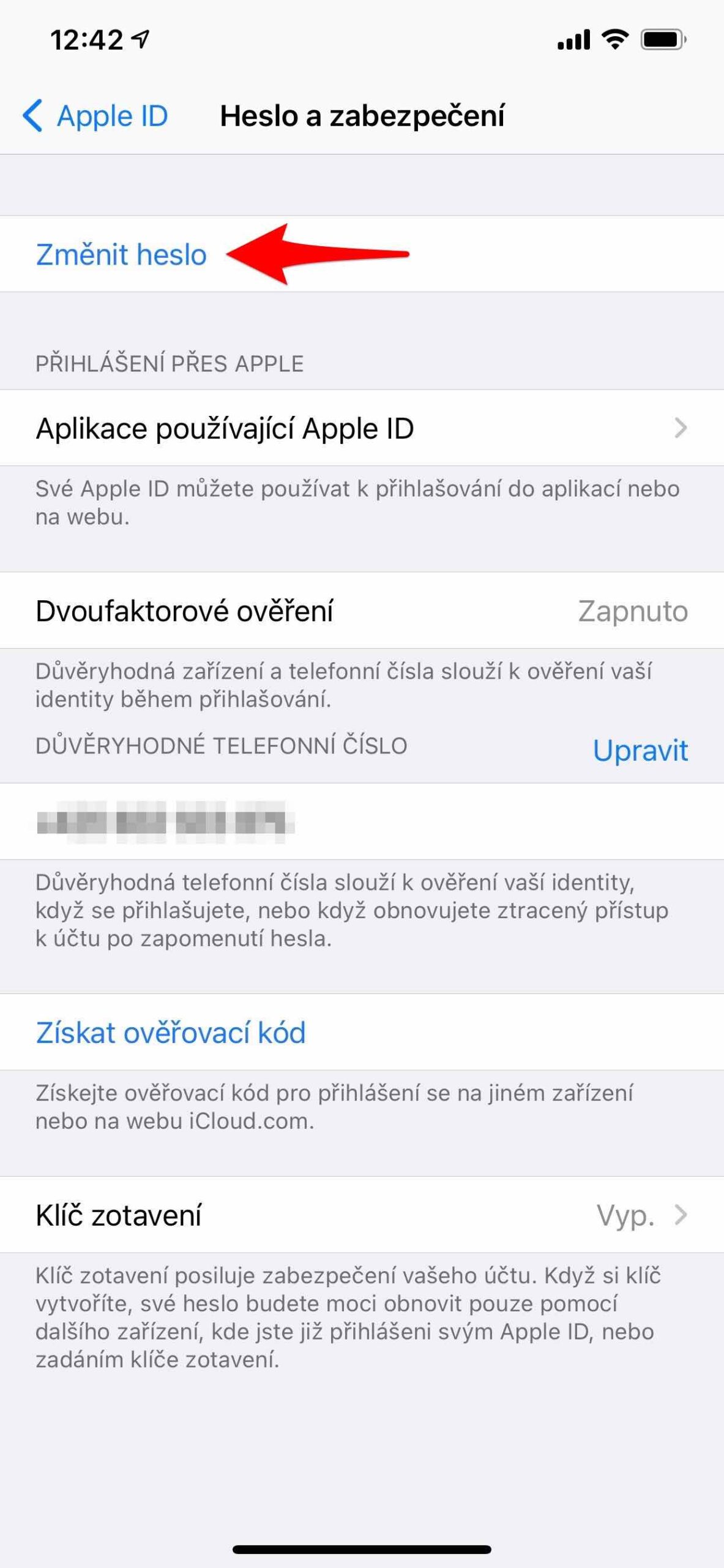 1 Jak resetovat heslo Apple ID na iPhonu 4 zabezpečení