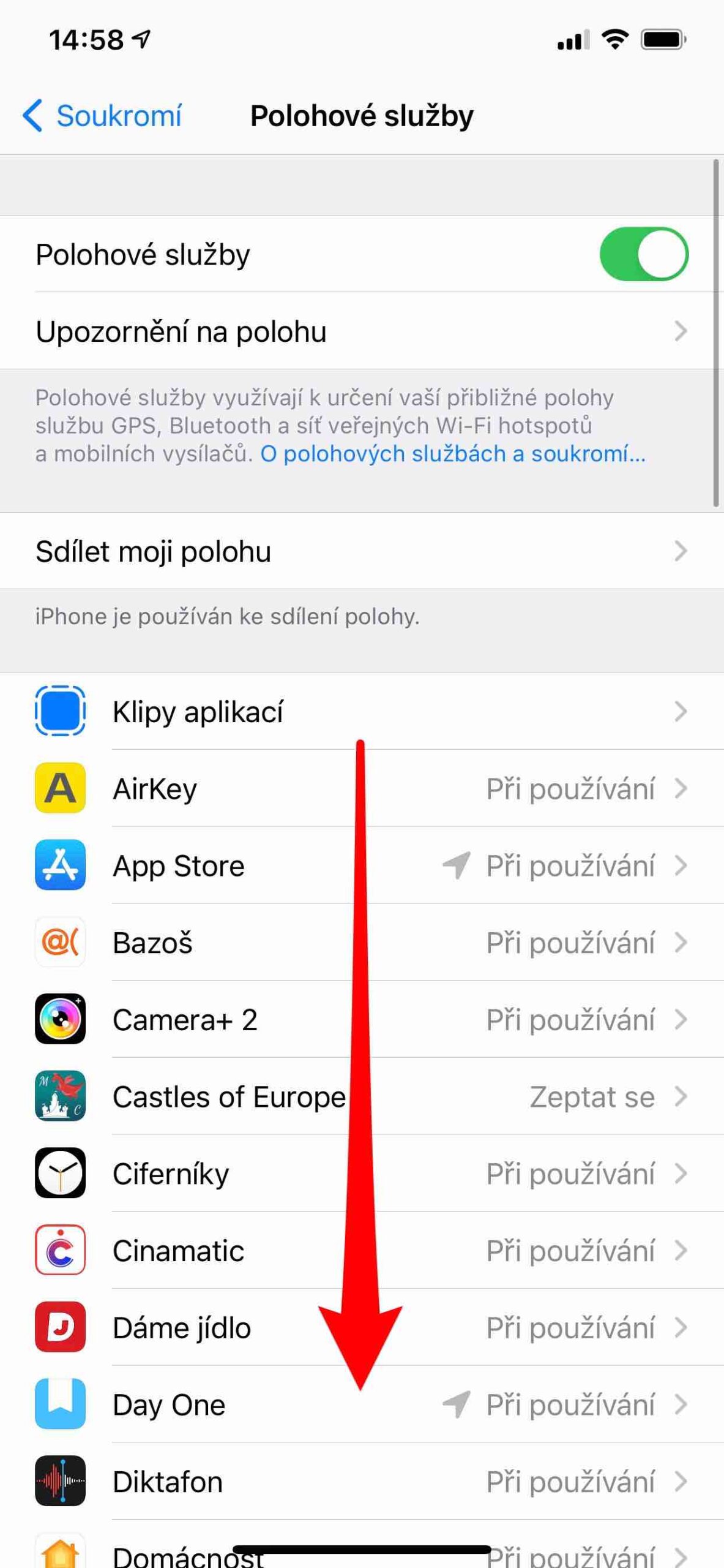 Významná místa a jejich smazání