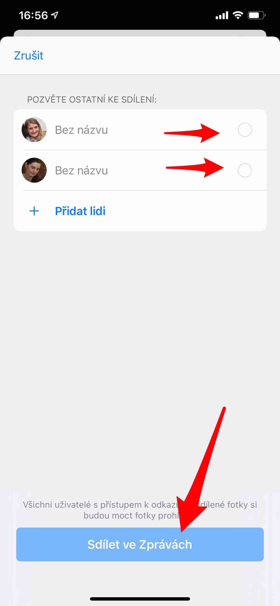 Návrhy pro sdílení