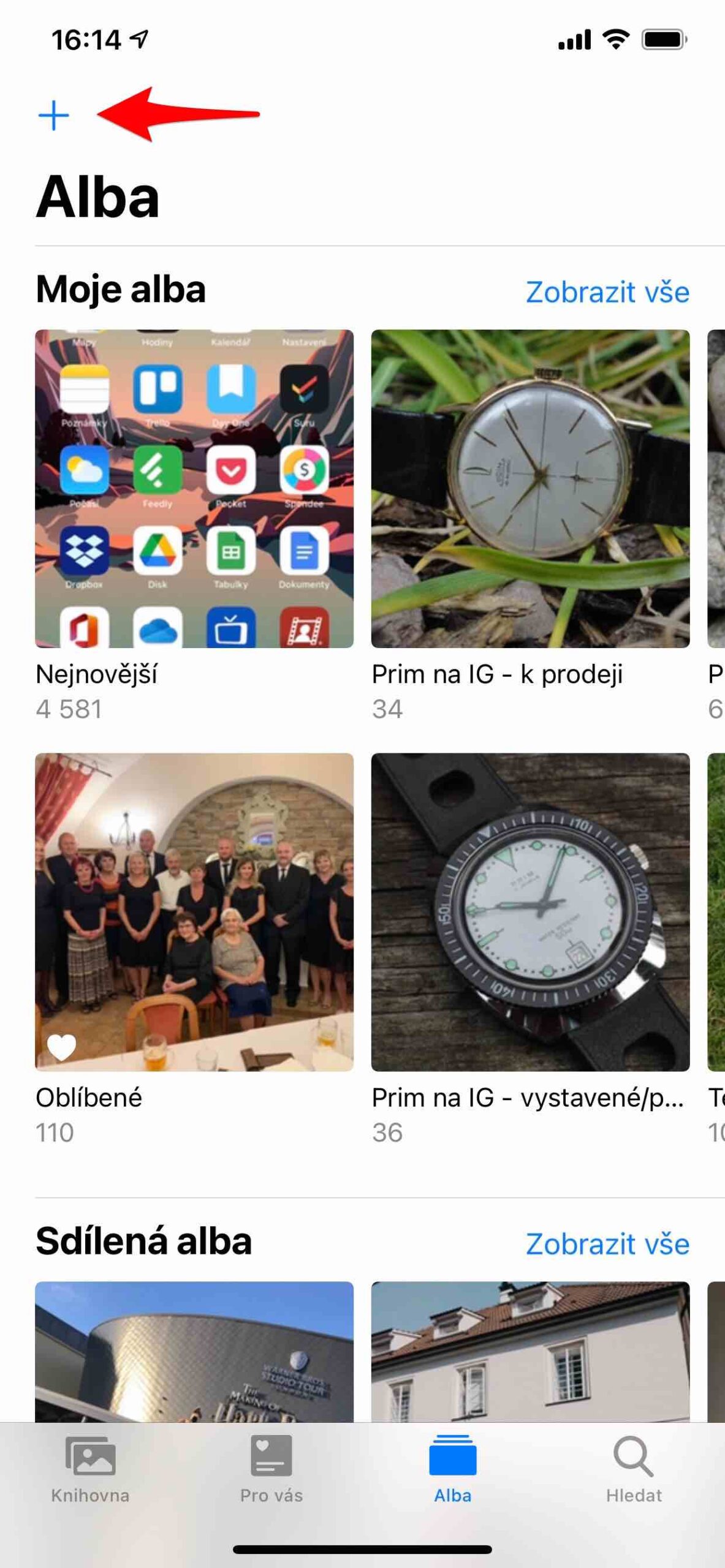 2 Tvorba alba 2 Sdílená alba