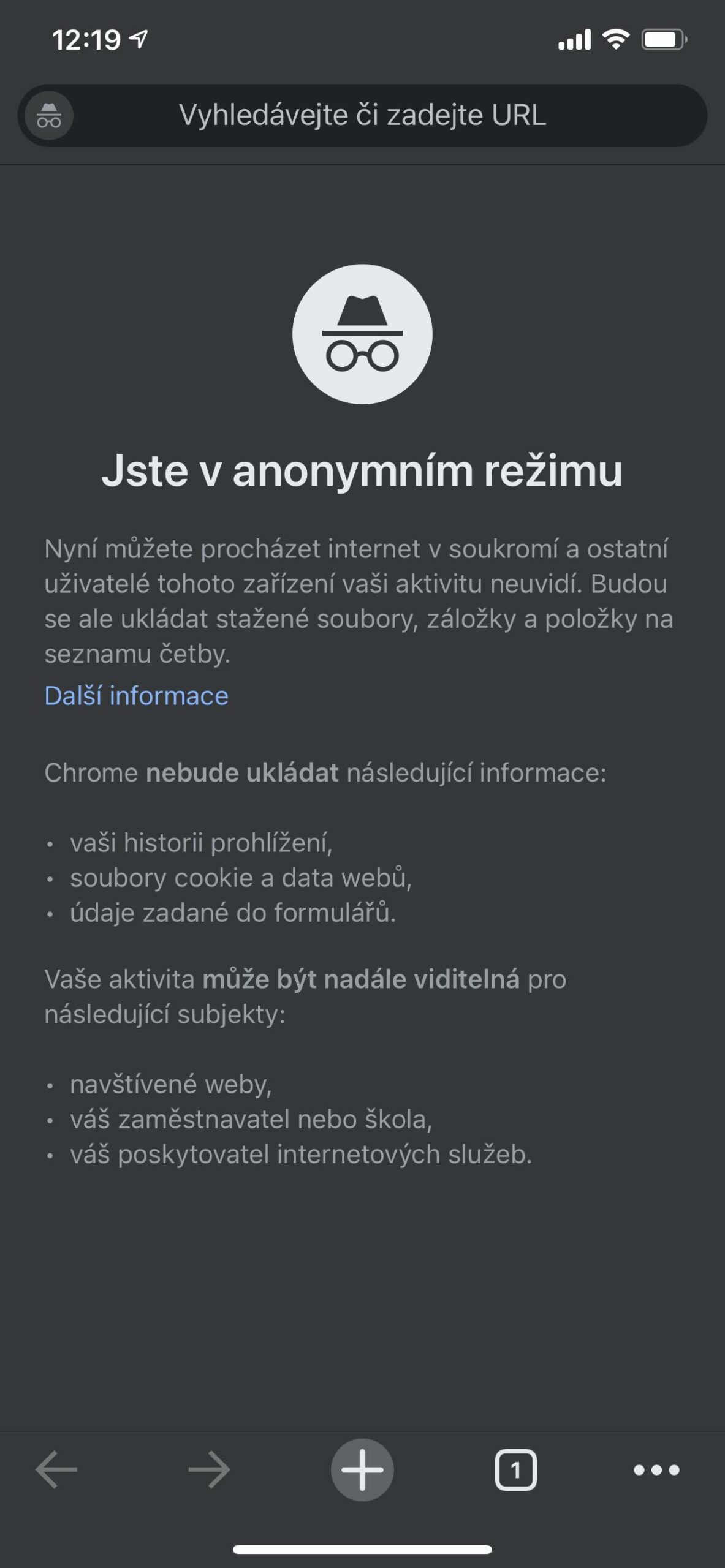 Anonymní procházení webu v Chromu