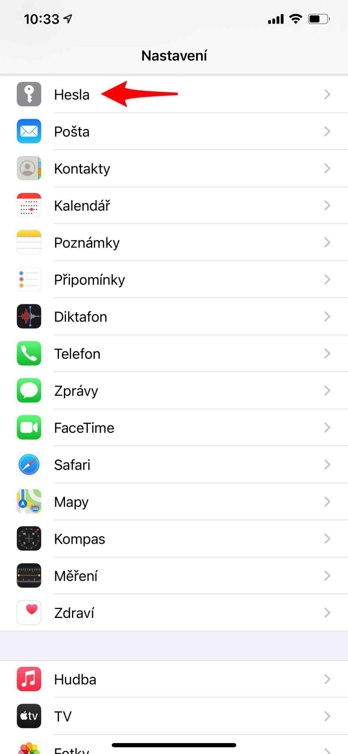 Seznam uniklých hesel