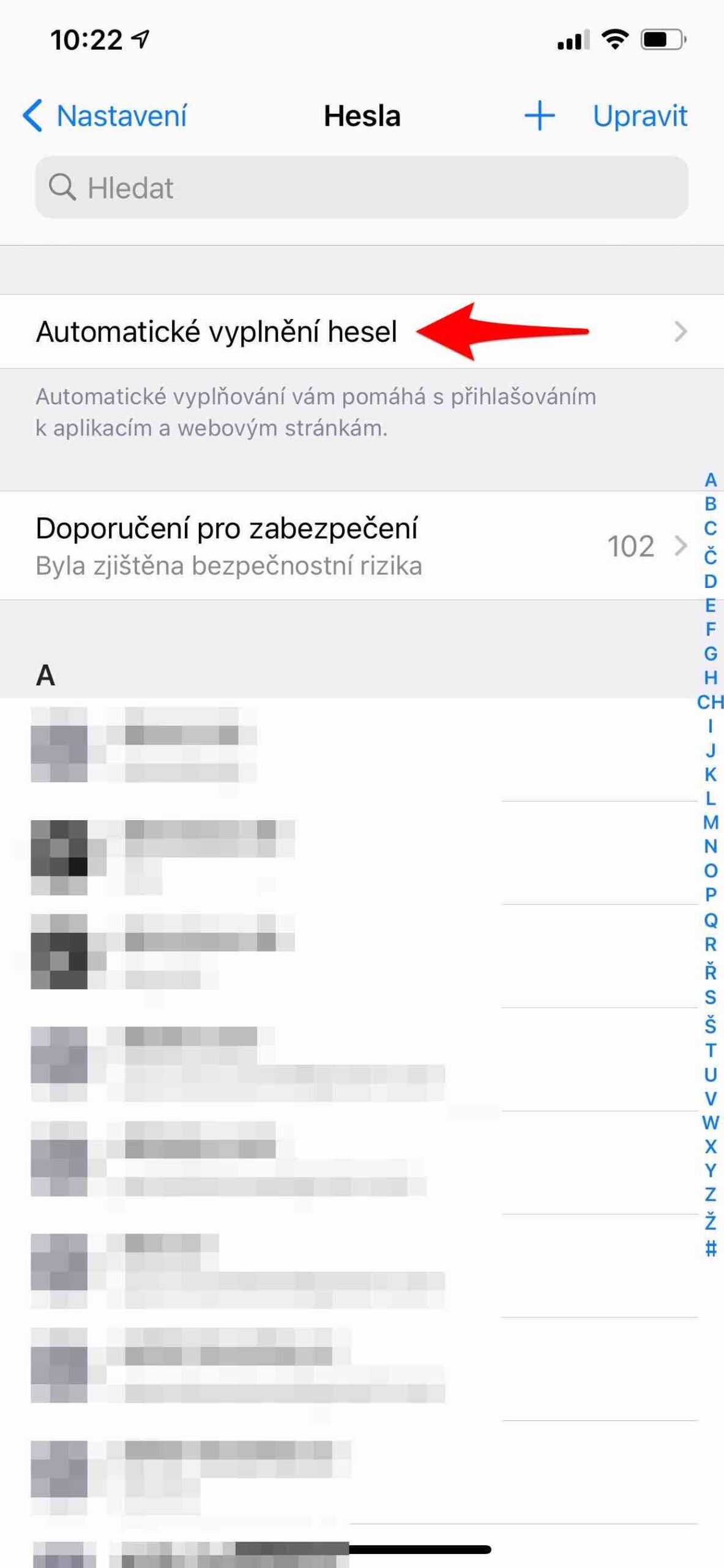Automatické vyplňování silných hesel