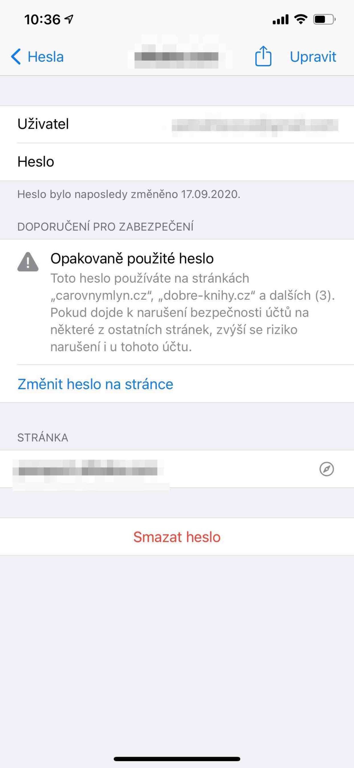 Seznam uniklých hesel