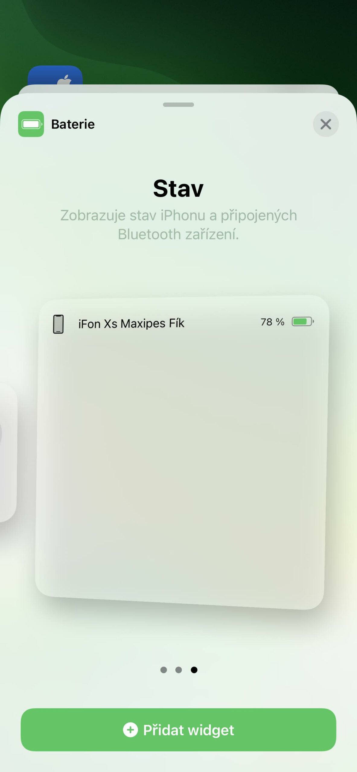 MagSafe baterie 6 Widget baterie