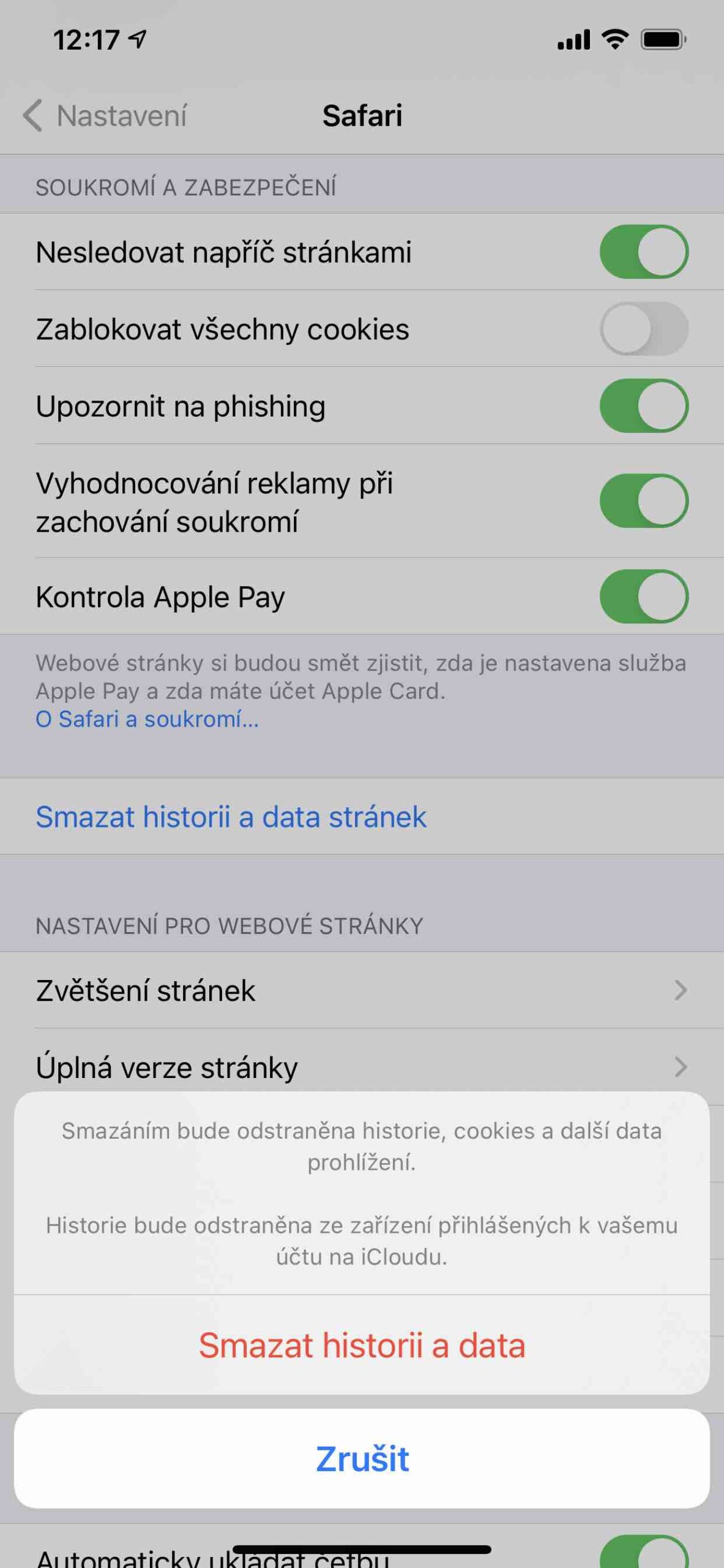 Bezpečnost na iPhone