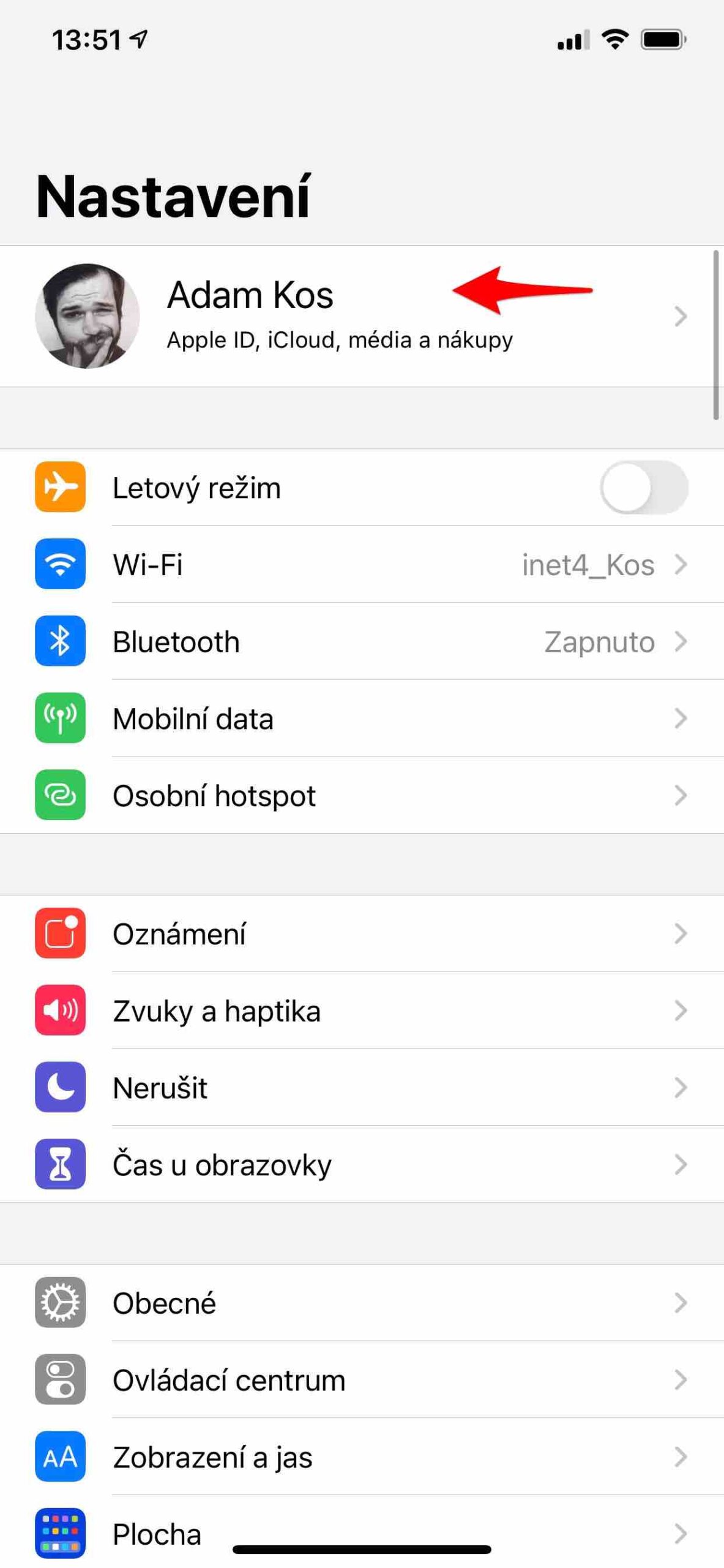 Přihlášení přes Apple 2