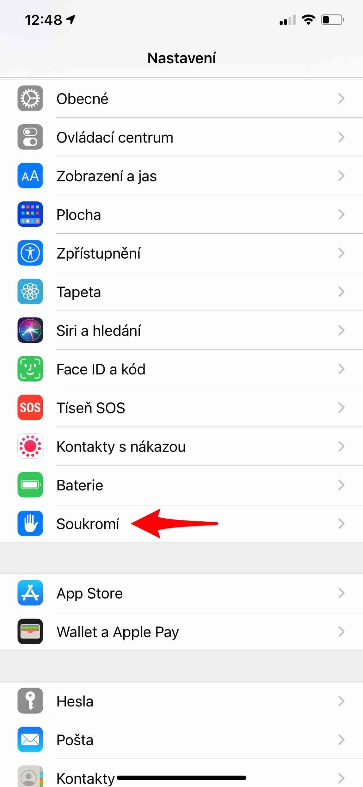 Bezpečnost na iPhone