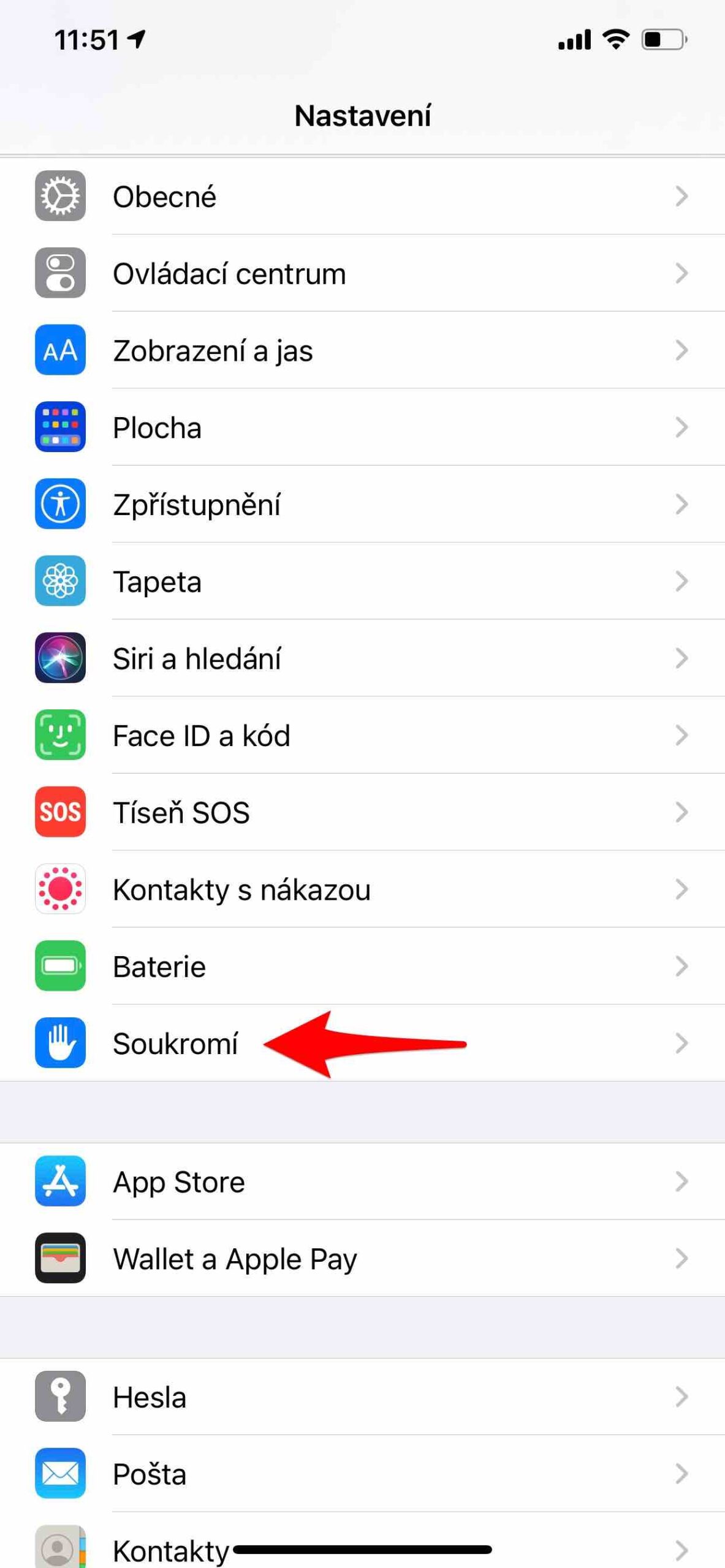 Bezpečnost na iPhone