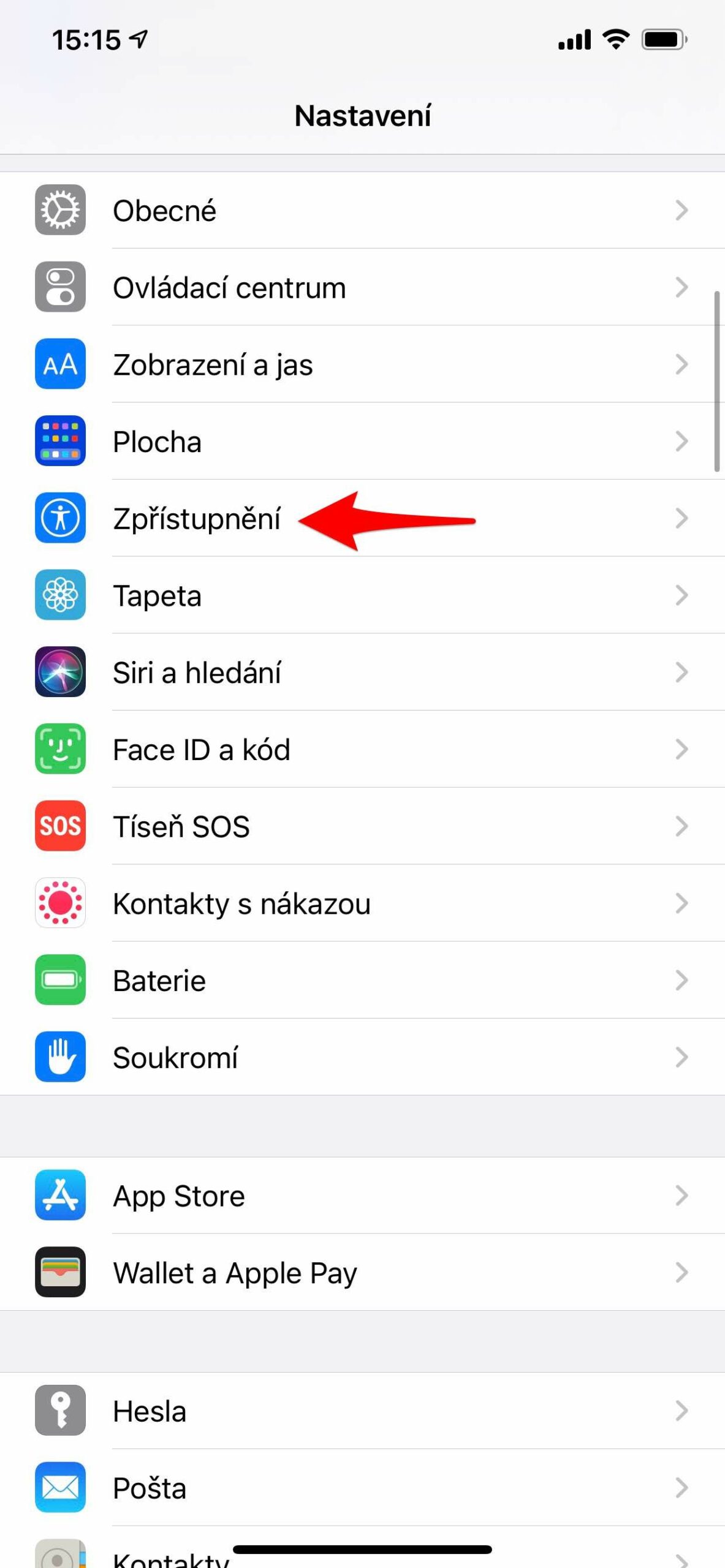 1 Jas 4 Nastavení jasu displeje