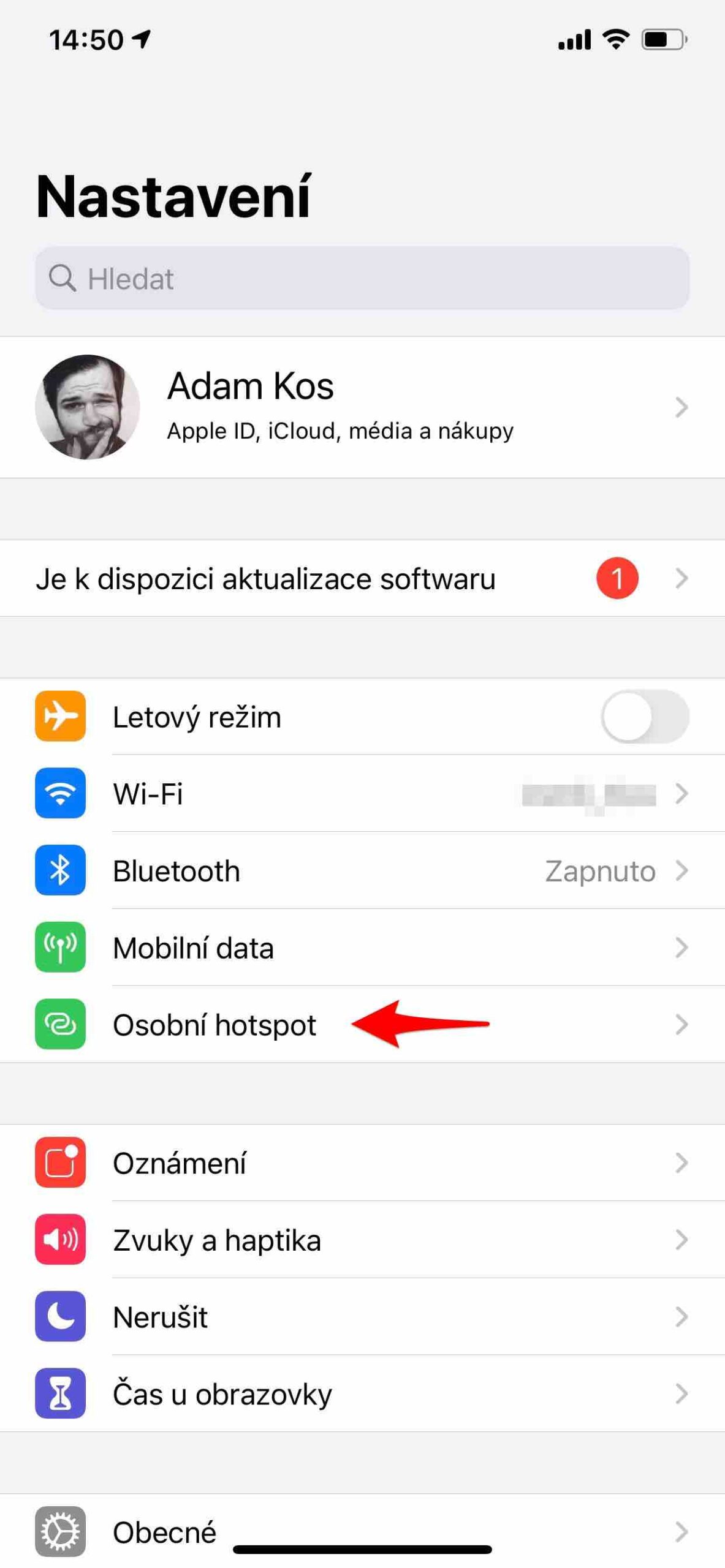 internetové připojení