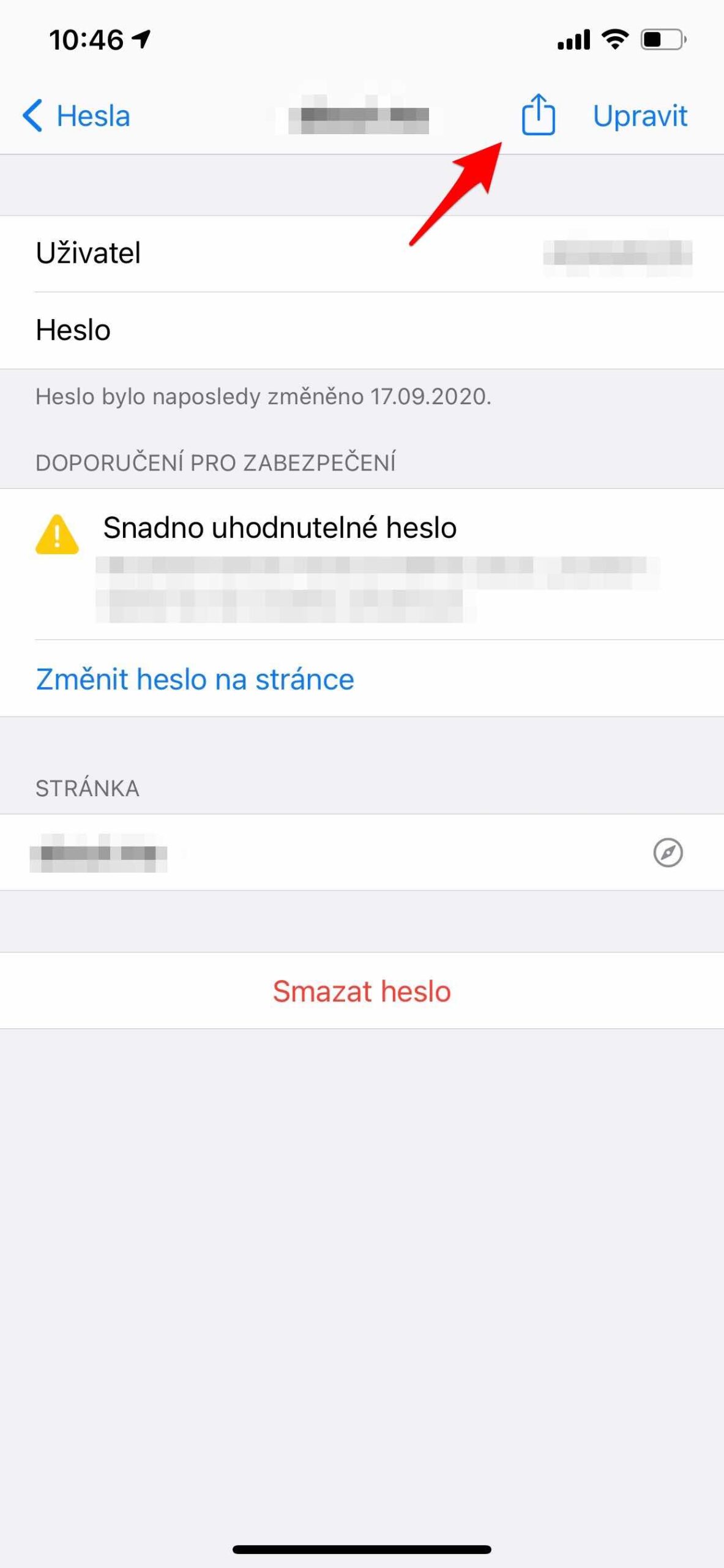 Jak sdílet hesla z iPhonu AirDropem