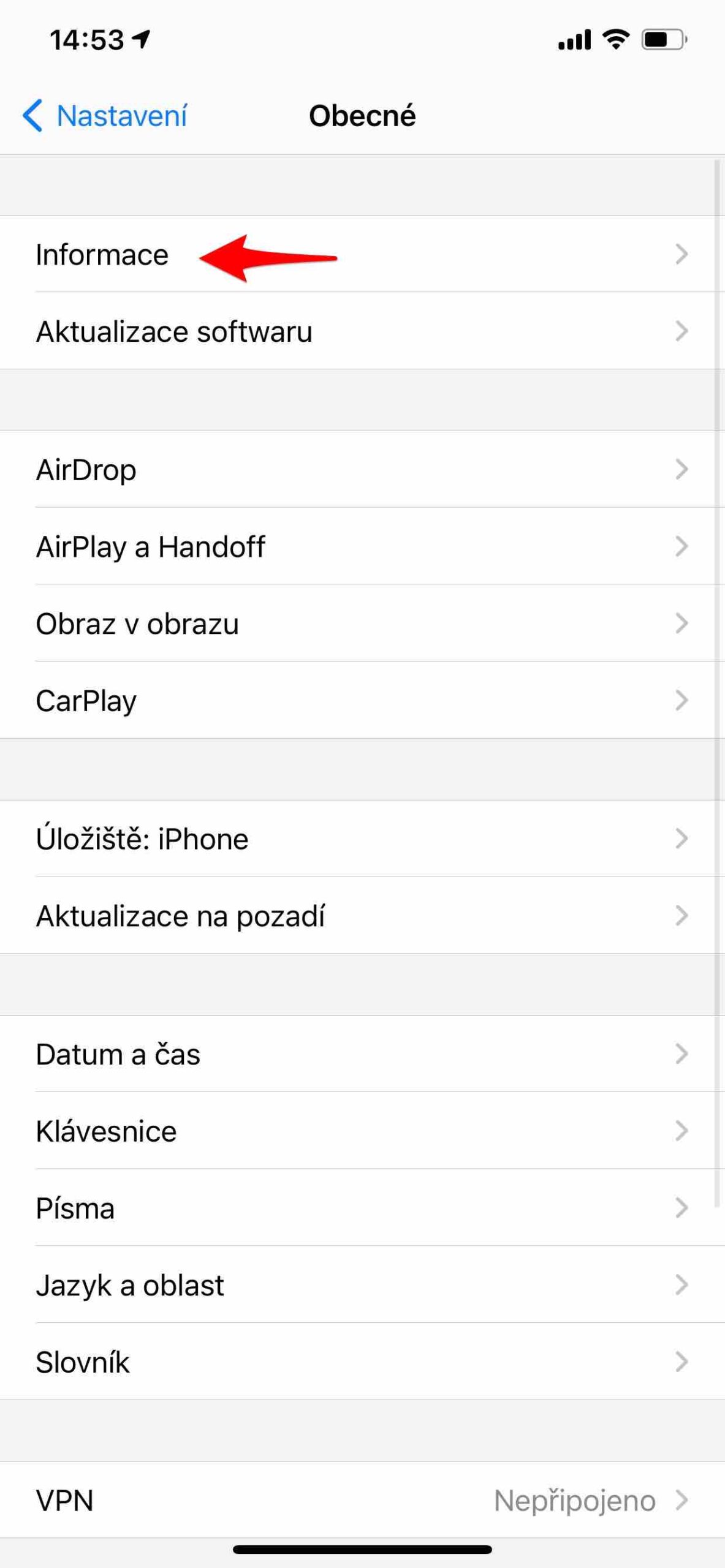 internetové připojení
