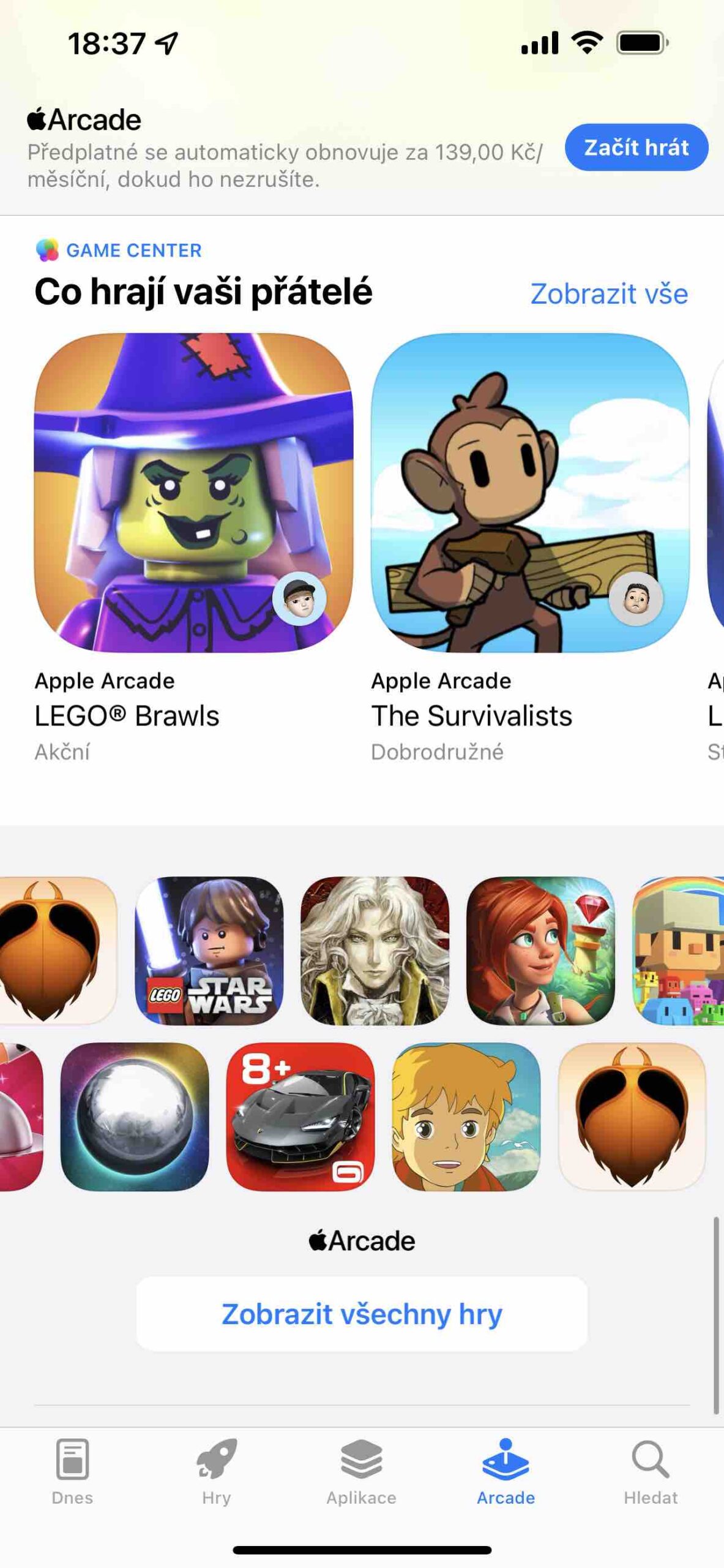 Apple Arcade 11 obchod s aplikacemi