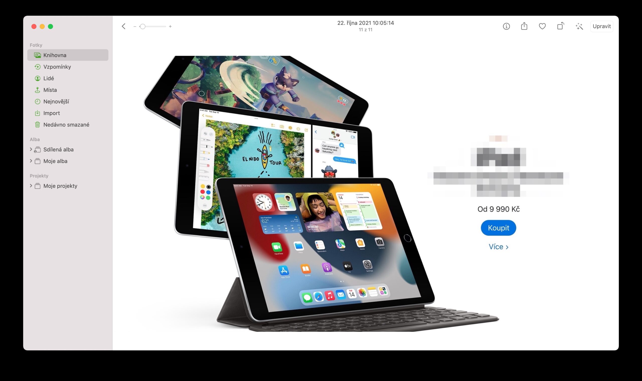 Fotky Mac upravit v aplikaci