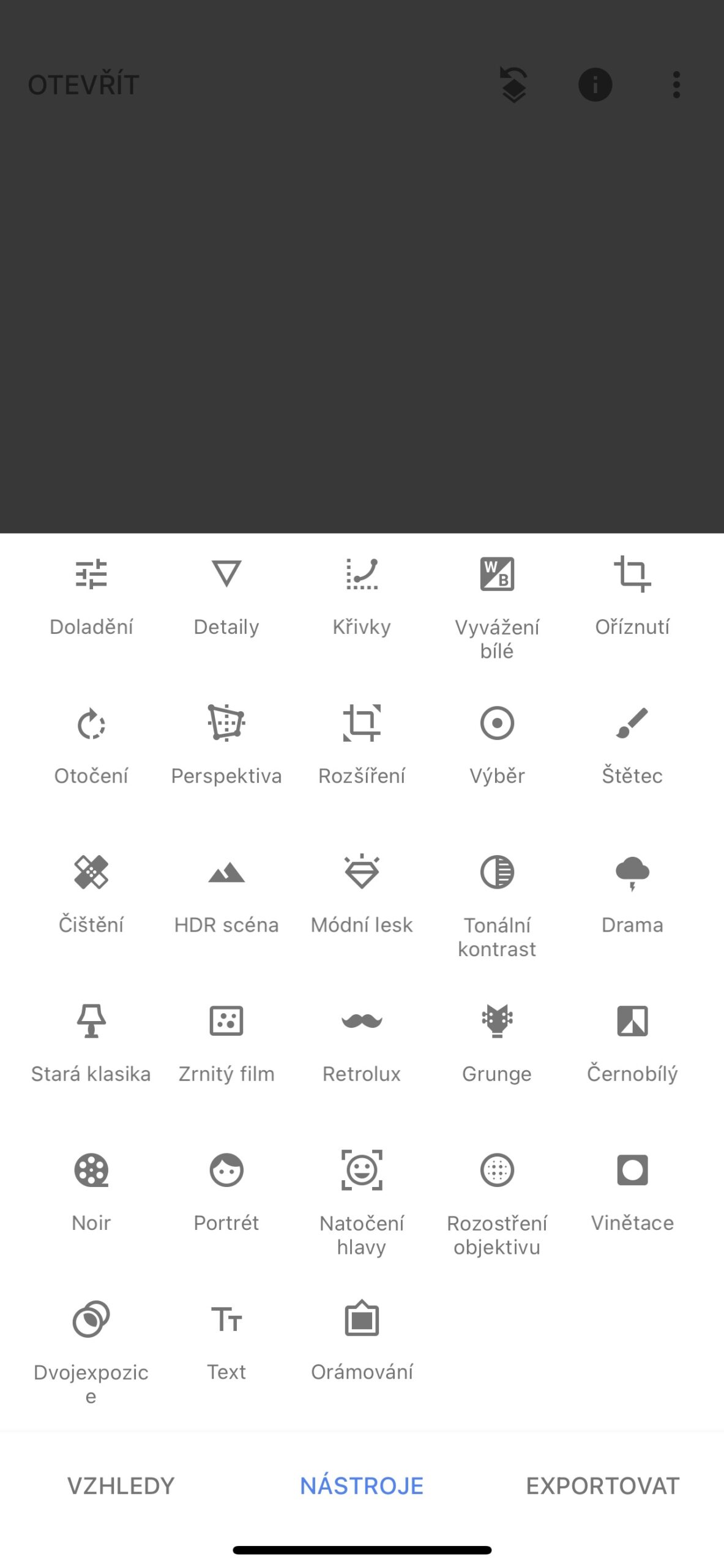 Snapseed 5 retuš fotografie