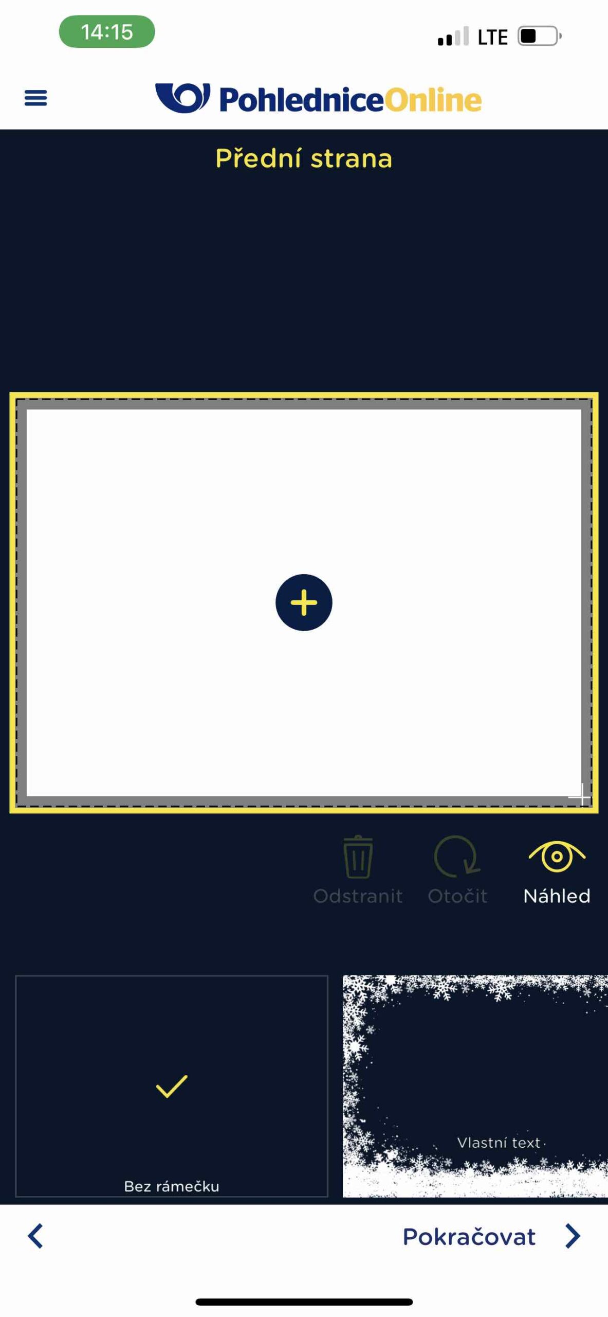 Jak poslat vánoční pohled přes iPhone