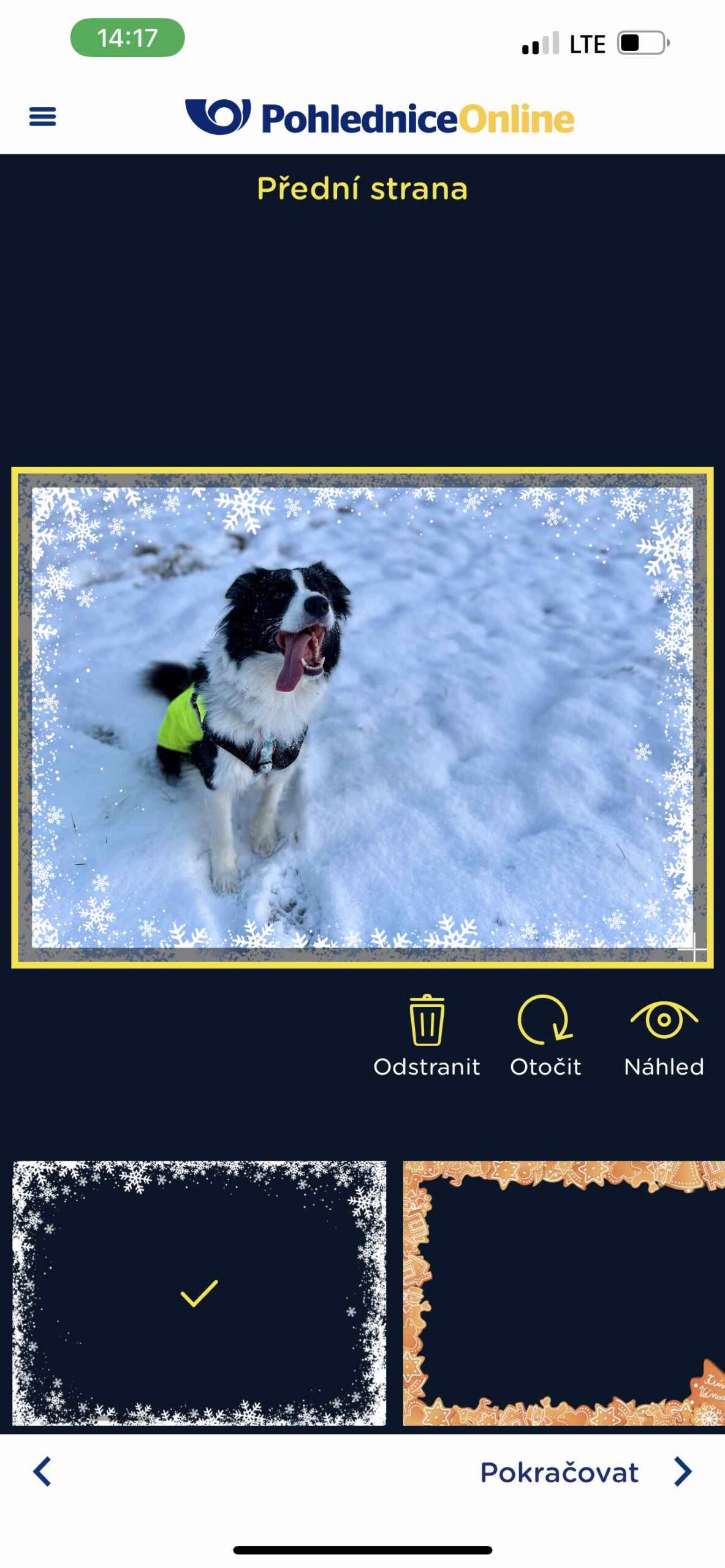 Jak poslat vánoční pohled přes iPhone