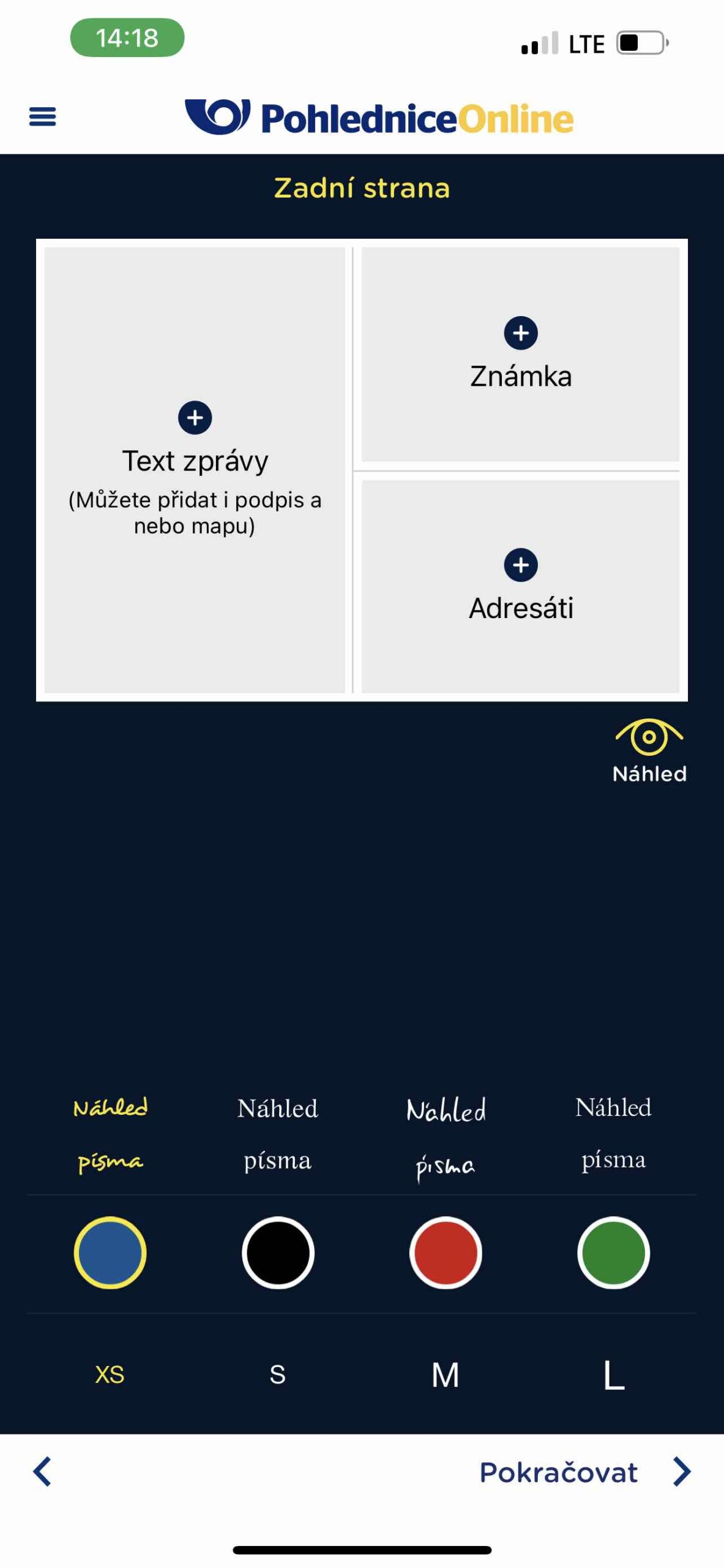 Jak poslat vánoční pohled přes iPhone