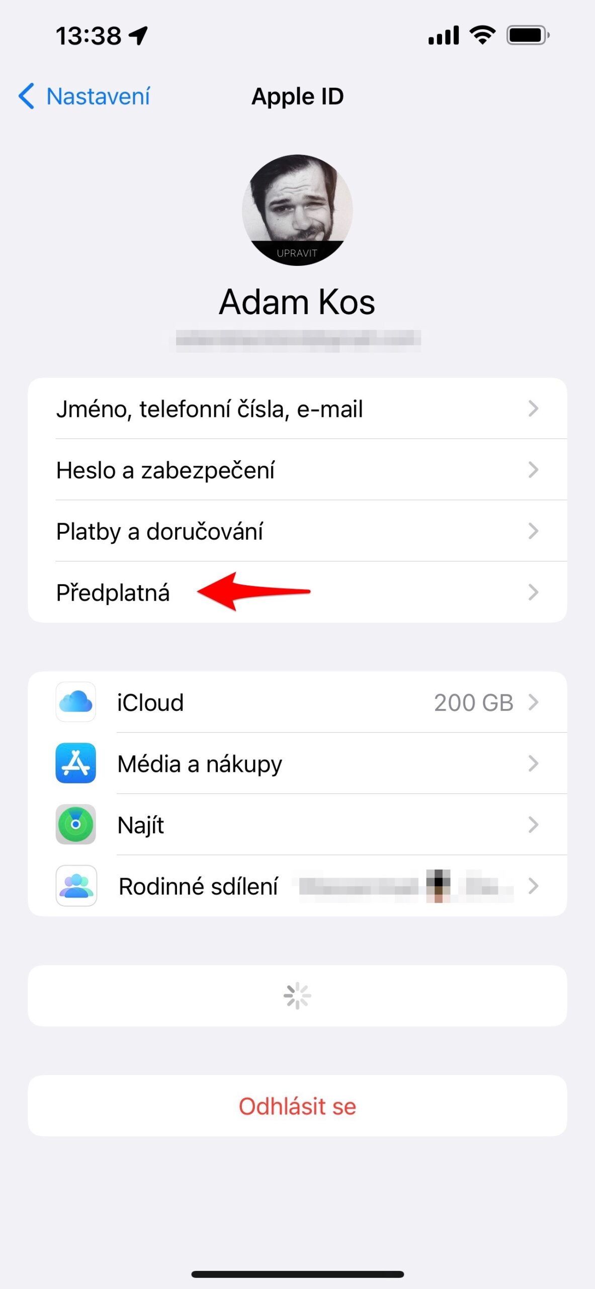 Zrušení předplatného