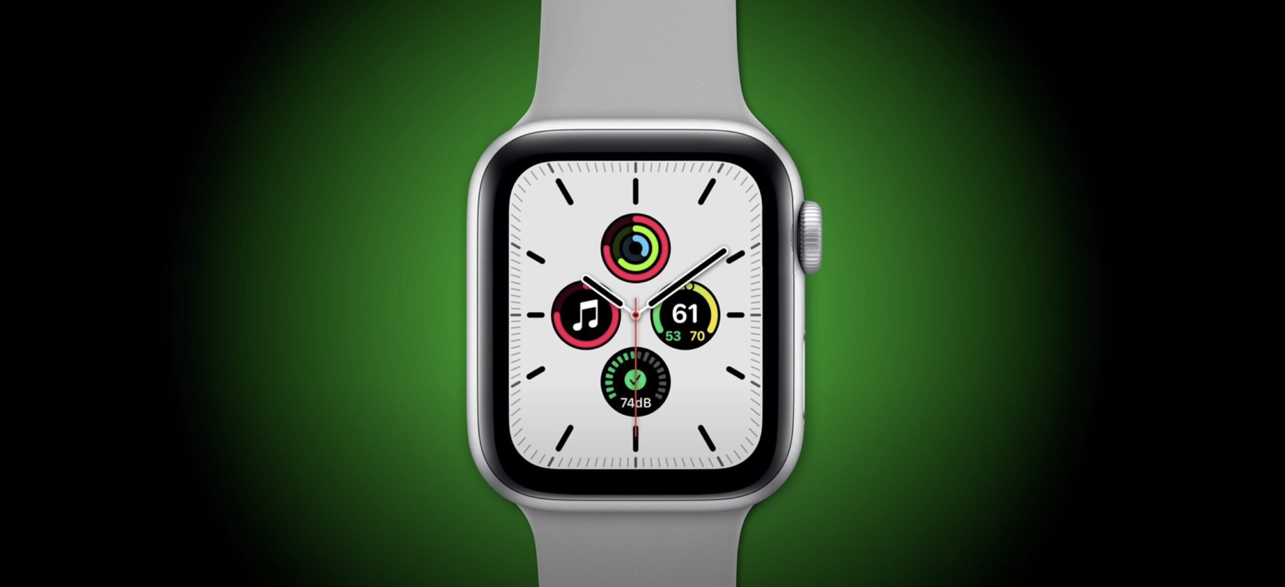 zelené světlo na apple watch