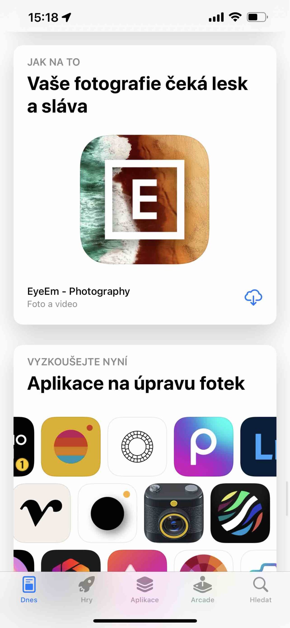 App Store 12 Aplikace a hry