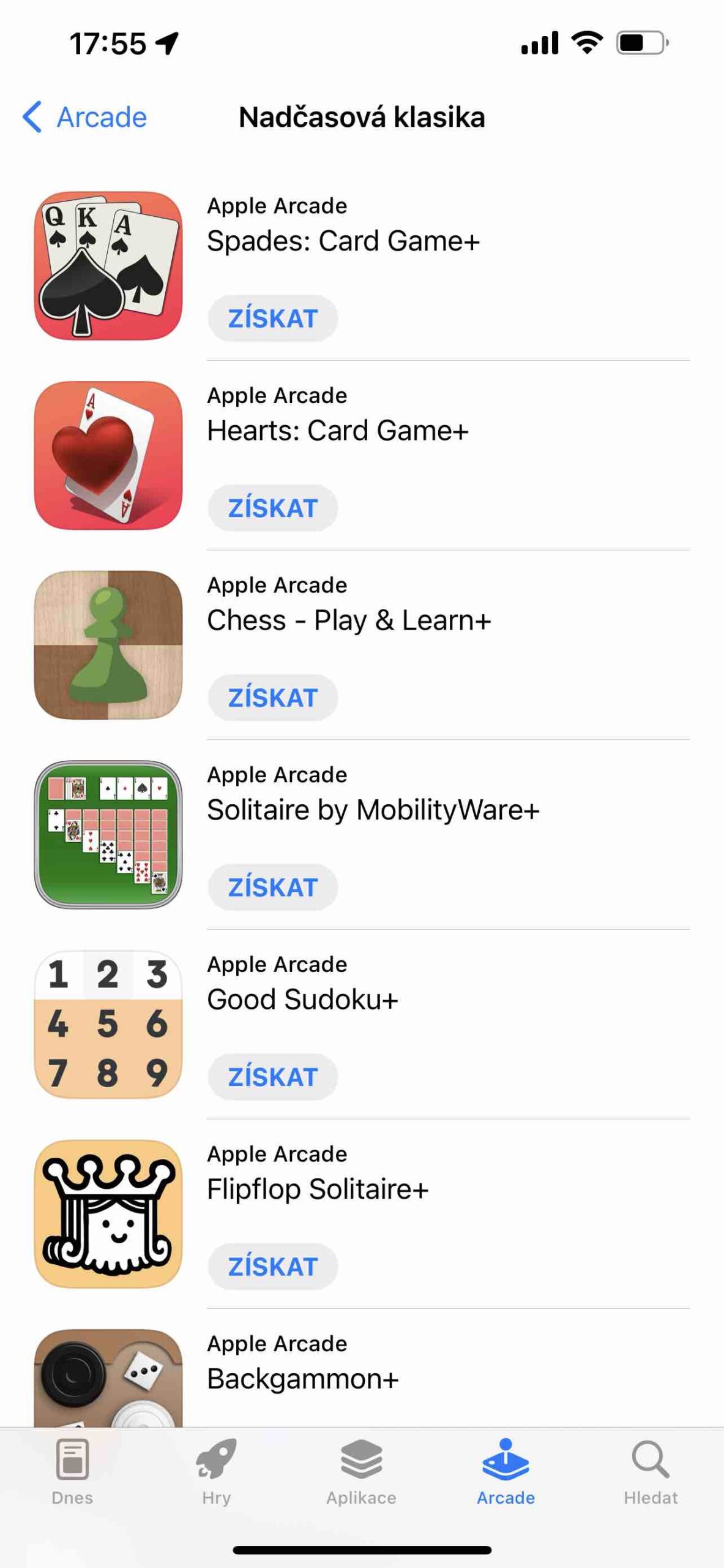 Arcade 5 App Store
