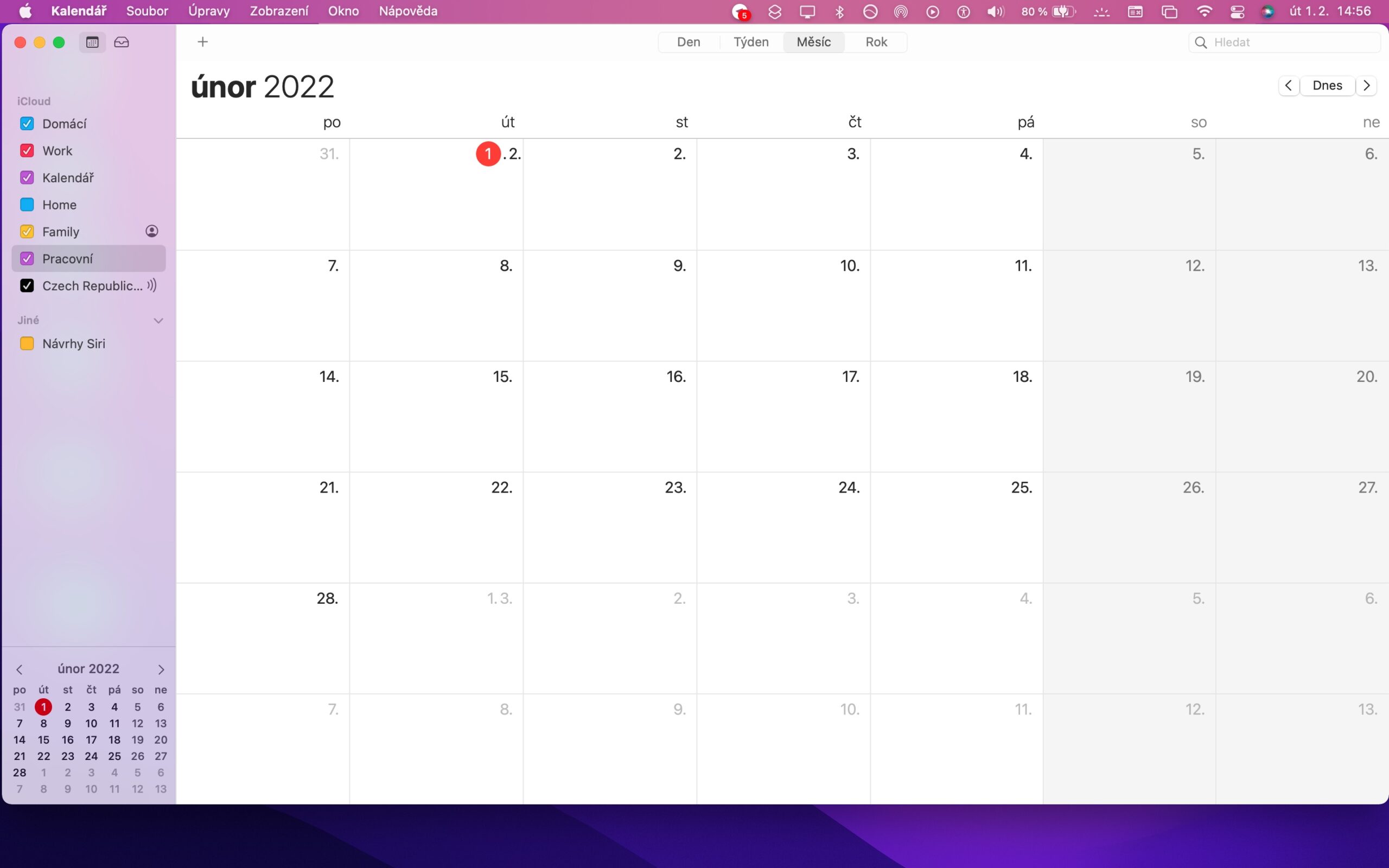 Kalendar Mac sdilet kalendar
