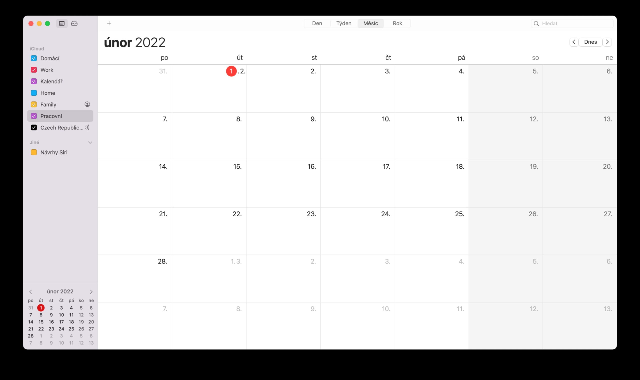 Kalendar Mac sdilet kalendar