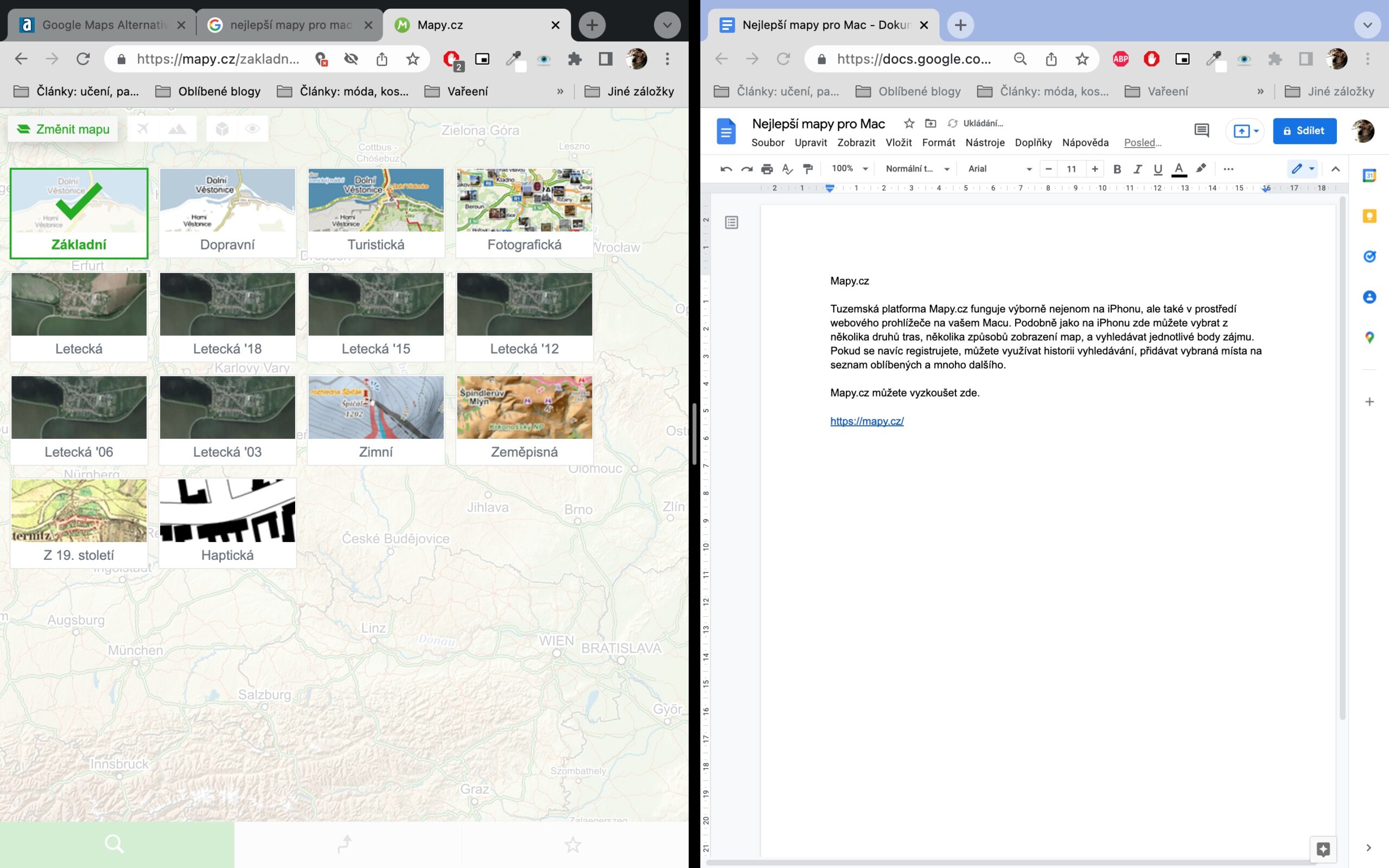 Mapy.cz Mac