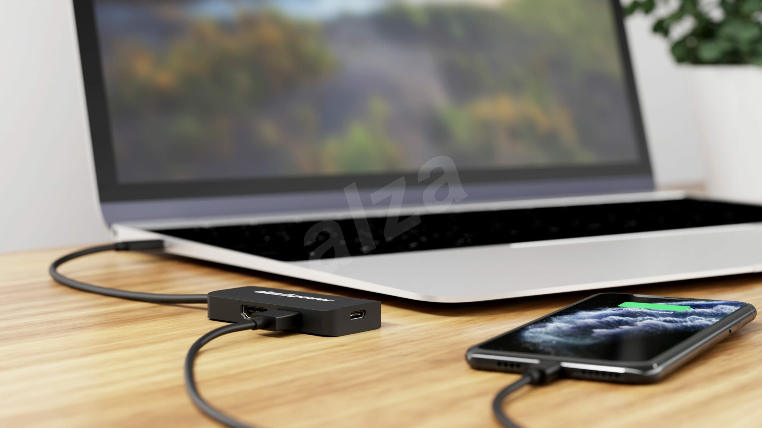 AlzaPower USB-C Dock Station 3v1 2 AlzaPower USB-C Dock Station 3v1