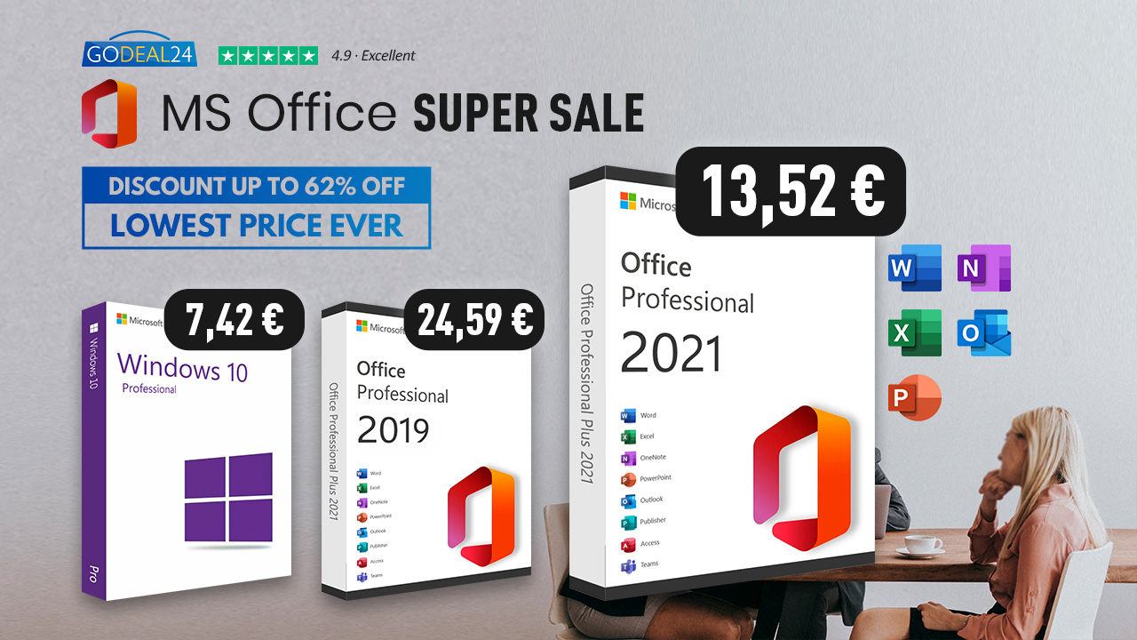 На Godeal24 вы получаете Microsoft Office на всю жизнь за 13,52 евро! и  Windows всего за 7,42 евро - Jablíčkář.cz