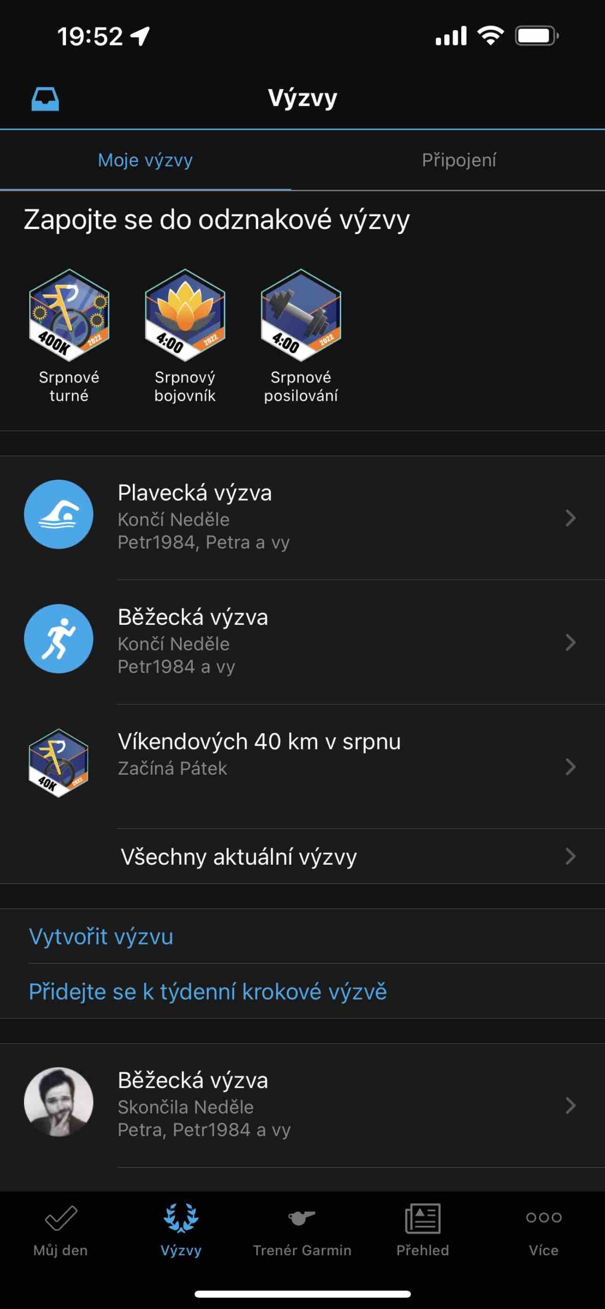 Garmin výzvy 1