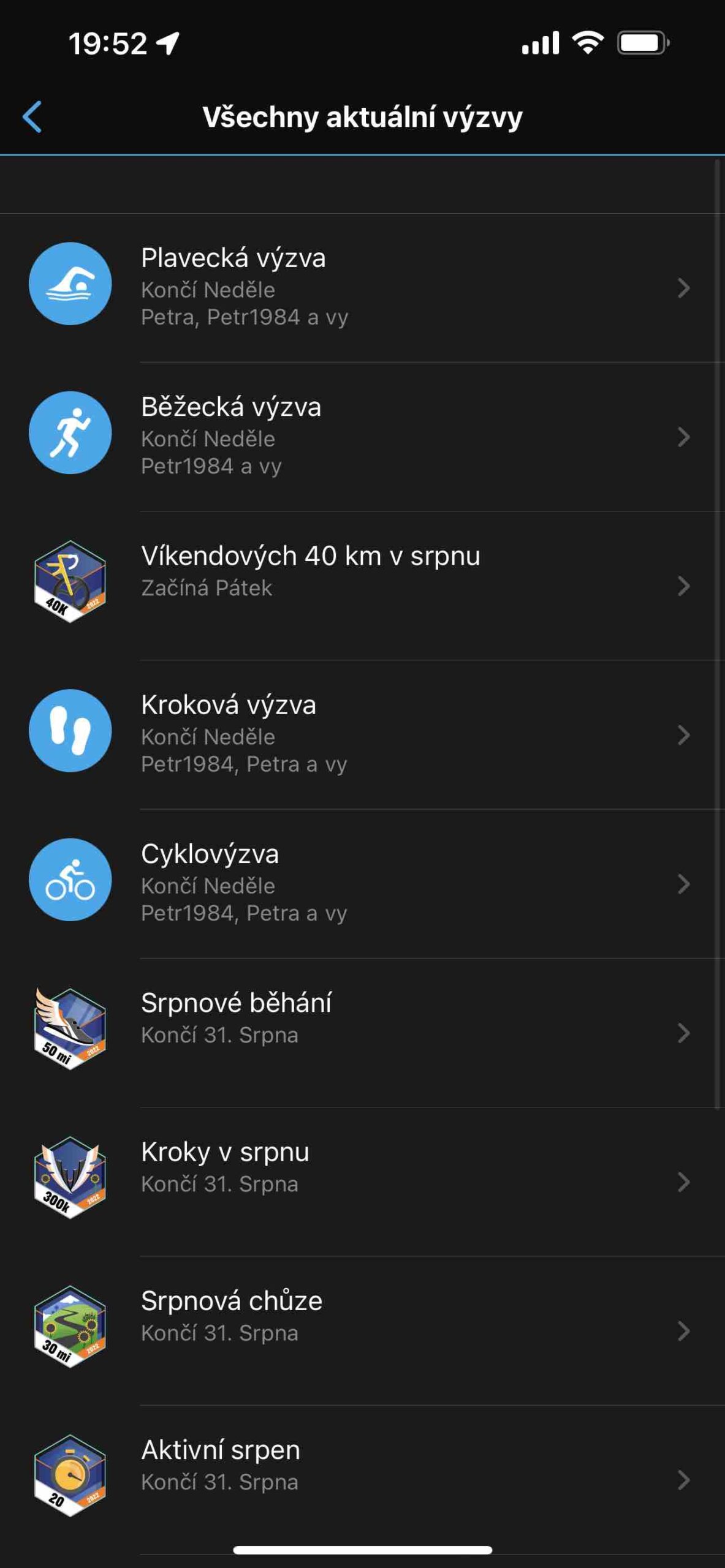 Garmin výzvy 2