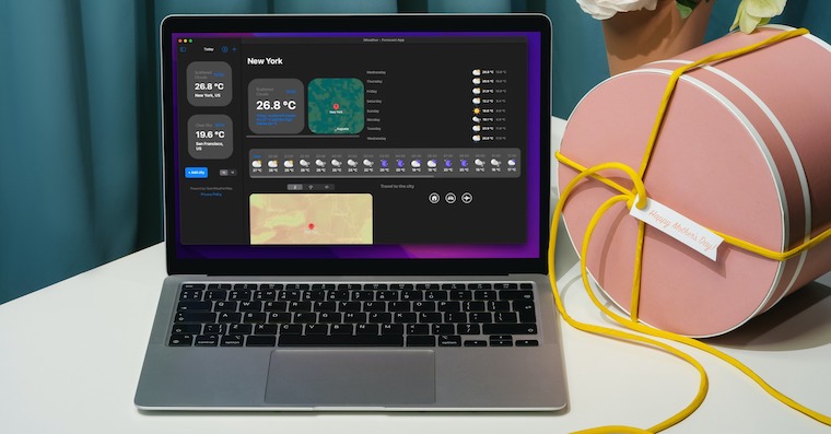 Aplikace pocasi Mac fb