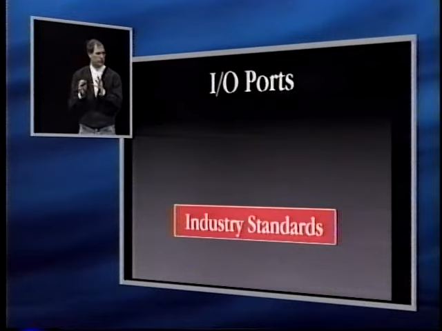 steve jobs io ports industry standards Steve Jobs představuje Power Mac G3