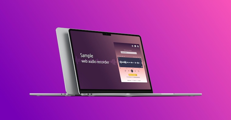 Sample web audio recorder rozsireni Mac fb