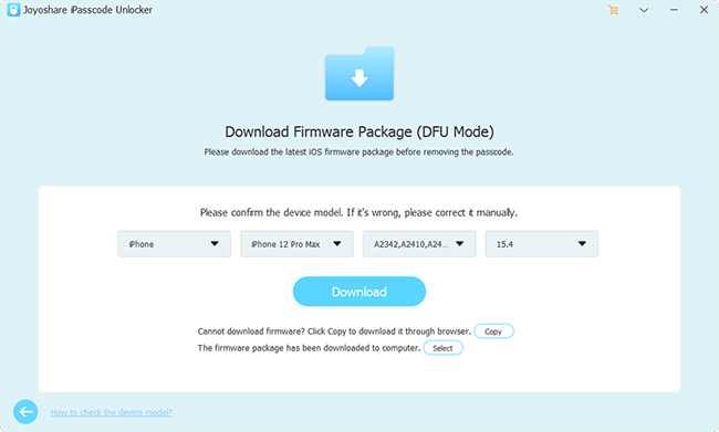 joyoshare ipasscode unlocker firmware joyoshare ipasscode unlocker